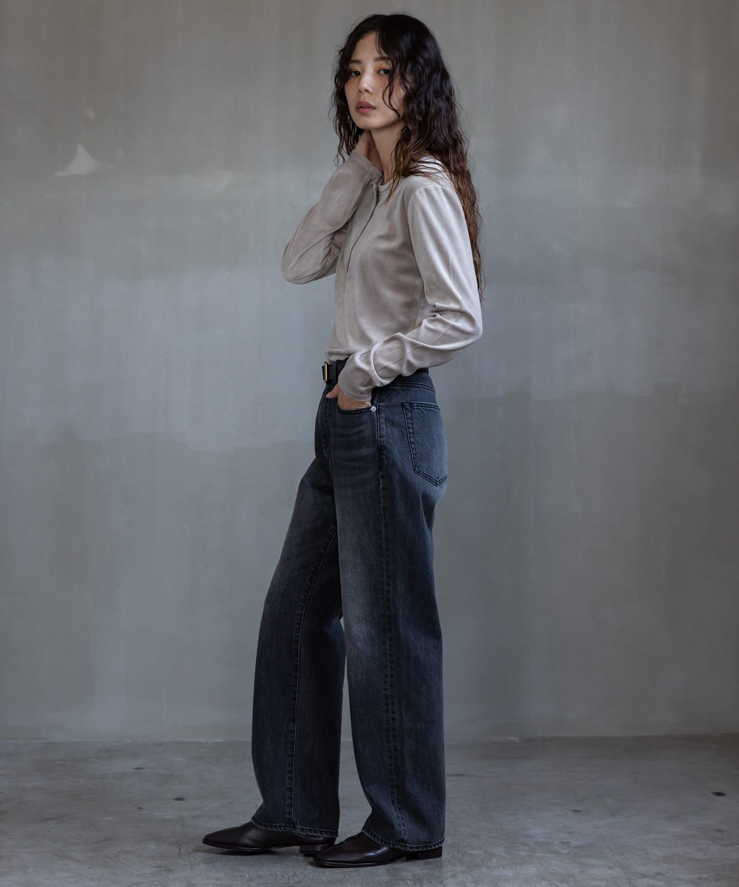 Sonny Label 「『UR TECH』ベロアヘンリーネックプルオーバー」|Tシャツ・カットソー|