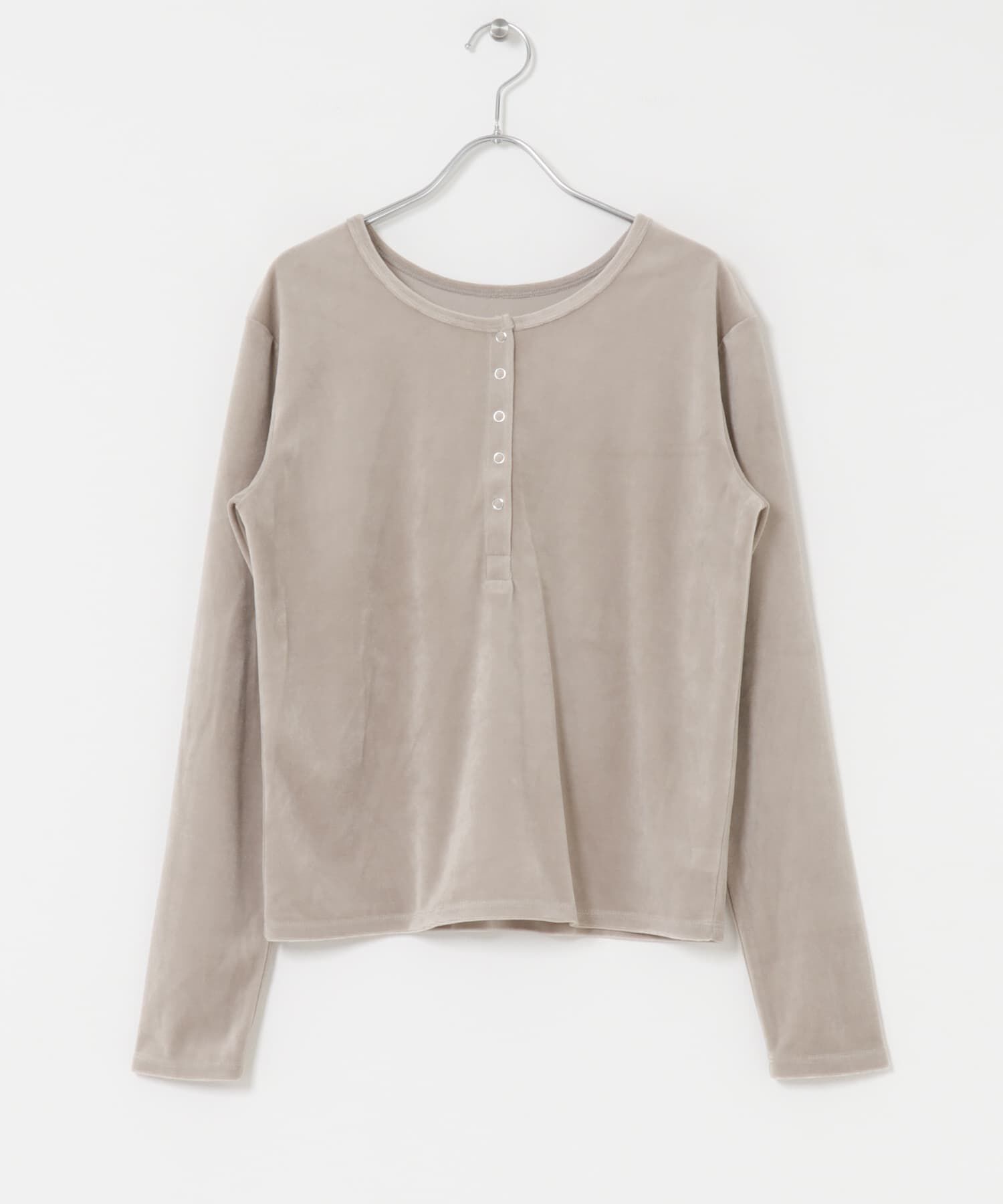 Sonny Label 「『UR TECH』ベロアヘンリーネックプルオーバー」|Tシャツ・カットソー|