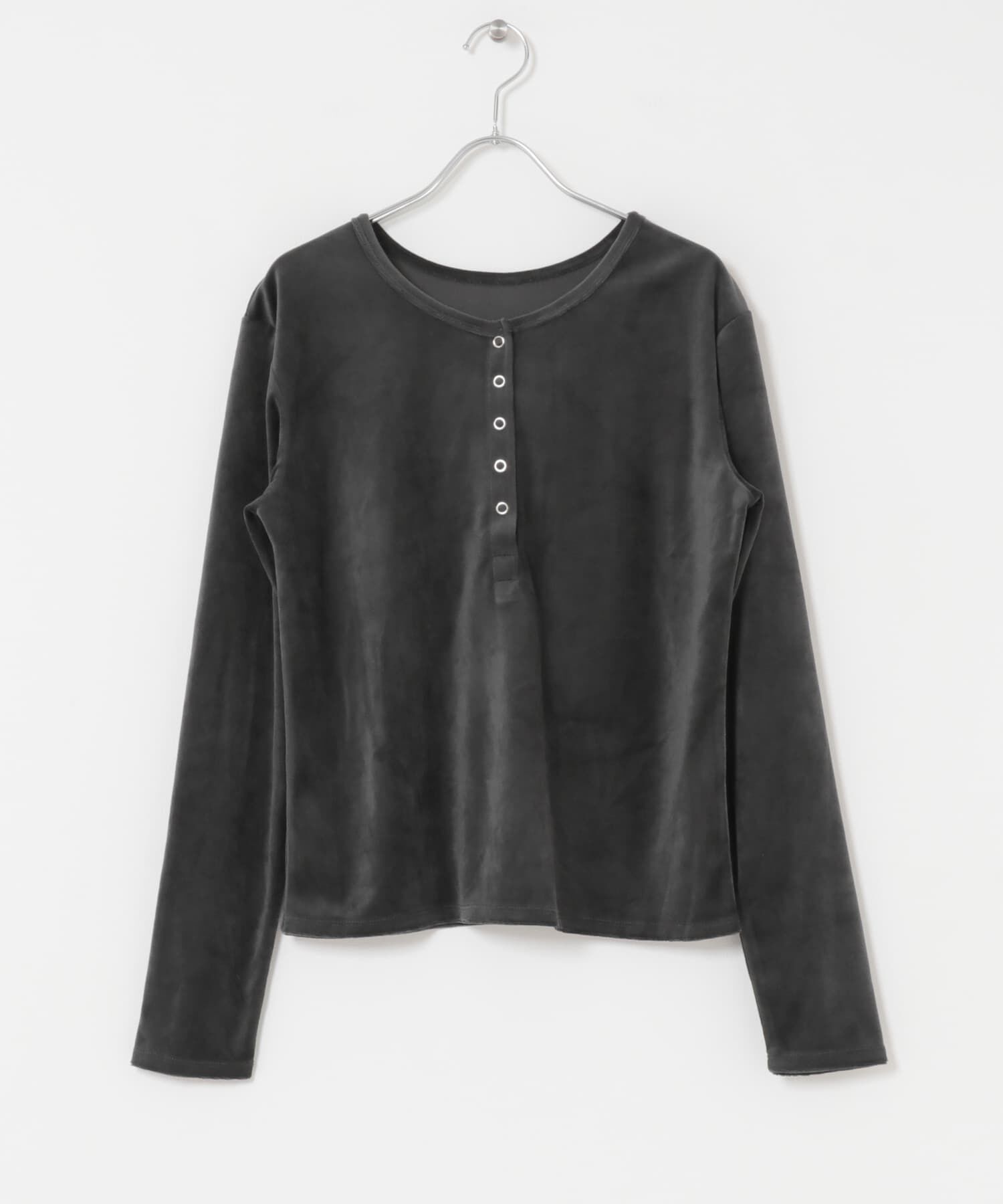 Sonny Label 「『UR TECH』ベロアヘンリーネックプルオーバー」|Tシャツ・カットソー|