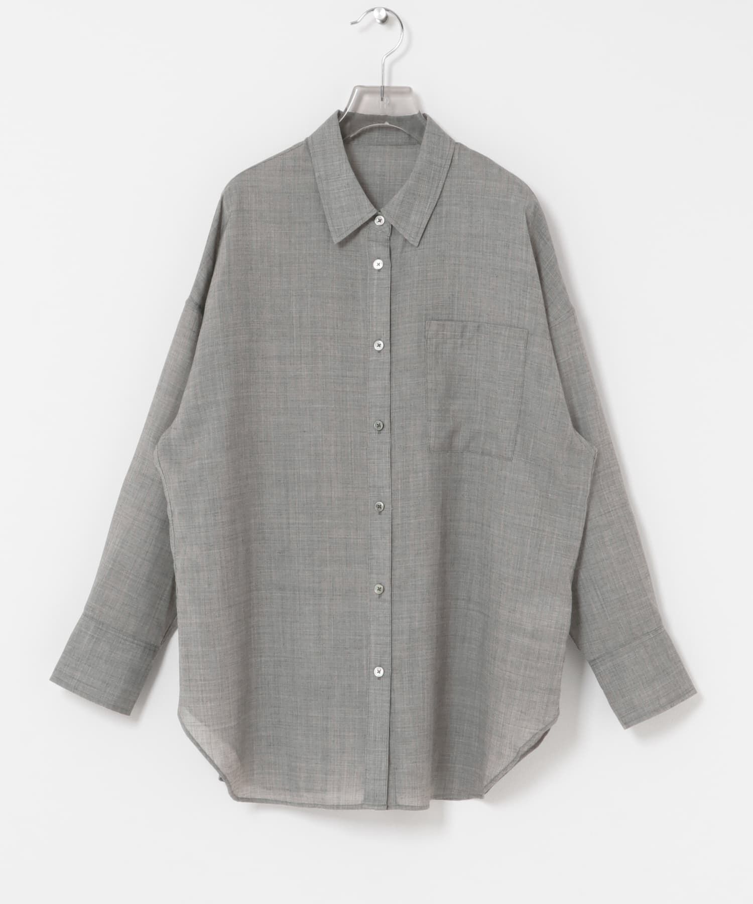 URBAN RESEARCH「シアーウールレギュラーカラーシャツ」|シャツ・ブラウス|