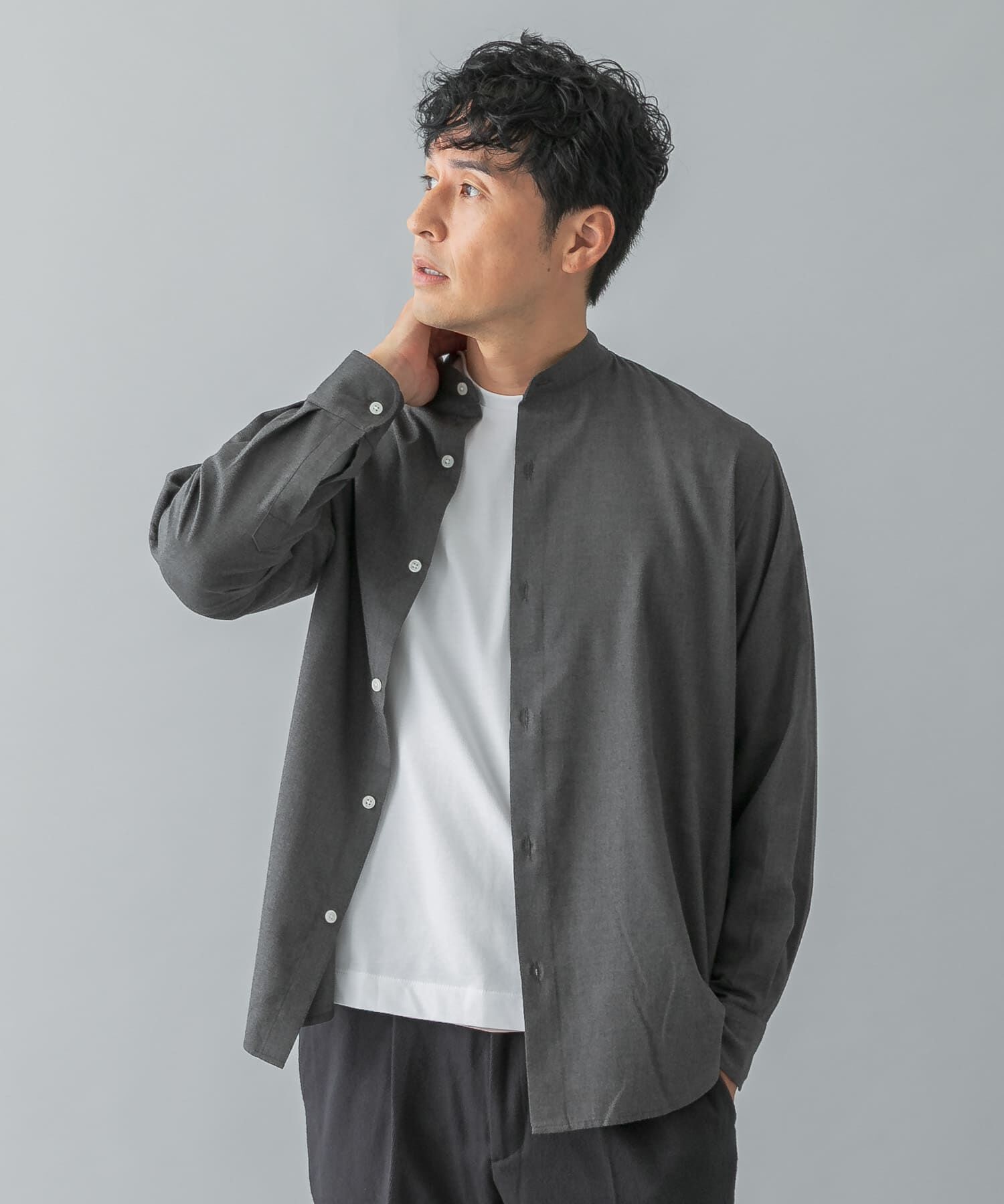 URBAN RESEARCH ROSSO「『蓄熱 / XLｻｲｽﾞあり』ｱｰﾊﾞﾝﾘﾗｯｸｽｻｰﾓﾈﾙﾊﾞﾝﾄﾞｶ  」|シャツ・ブラウス|ライトグレー