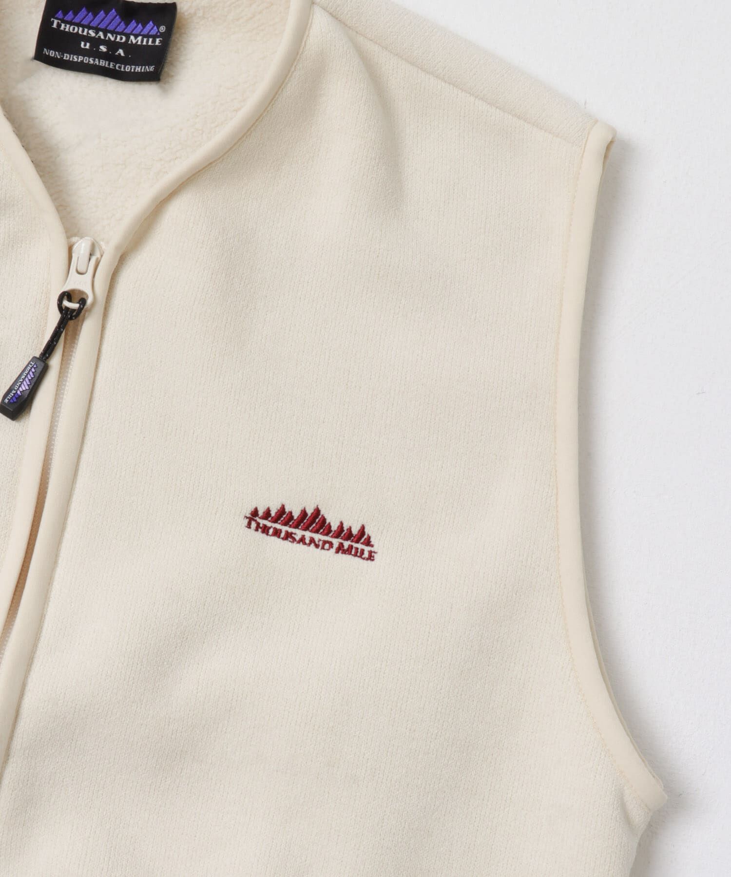 URBAN RESEARCH「『別注』THOUSAND MILE&times;URBAN RESEARCH　KNIT FREECE ZIP VEST」|ベスト・ジレ|