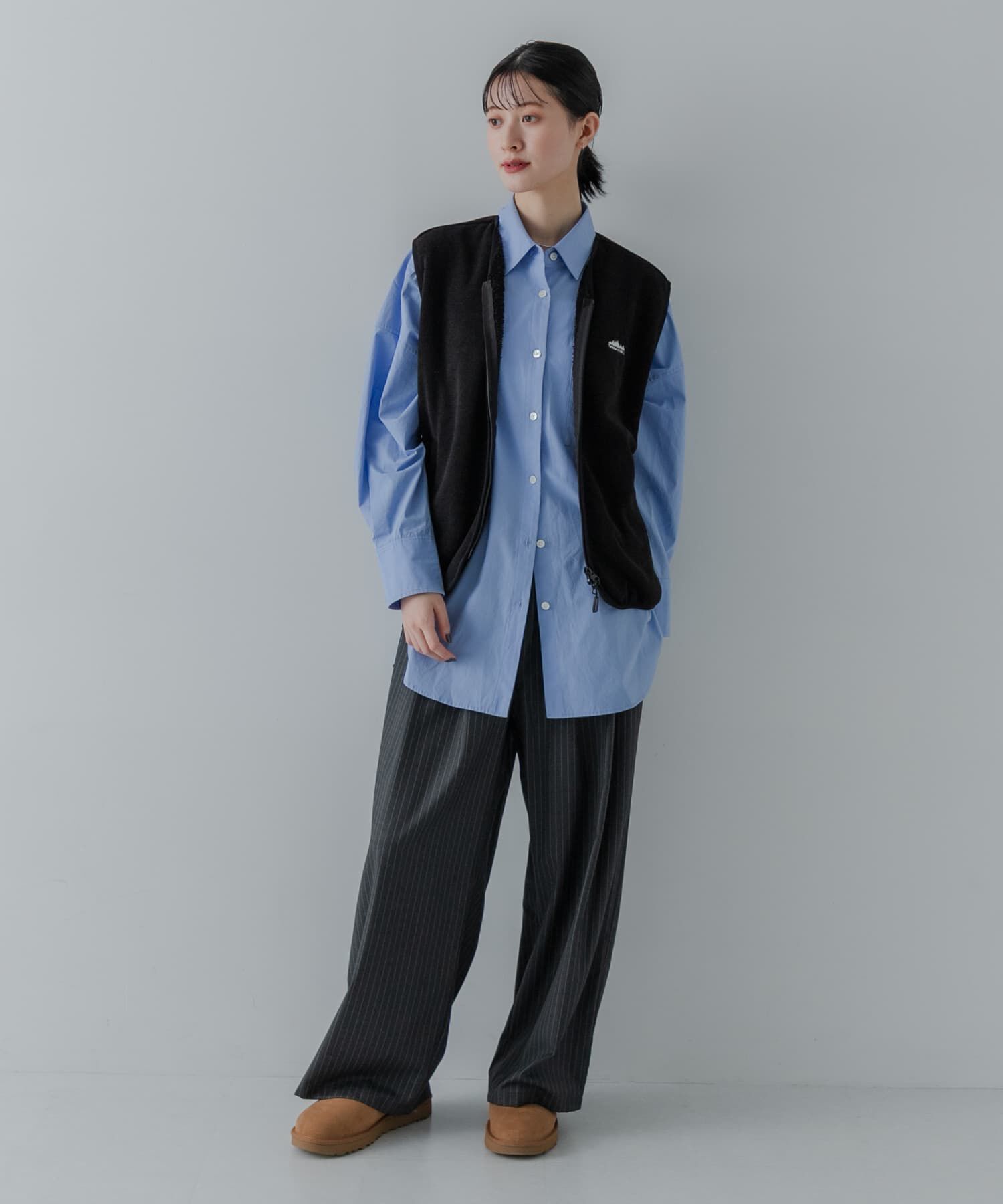 URBAN RESEARCH「『別注』THOUSAND MILE&times;URBAN RESEARCH　KNIT FREECE ZIP VEST」|ベスト・ジレ|