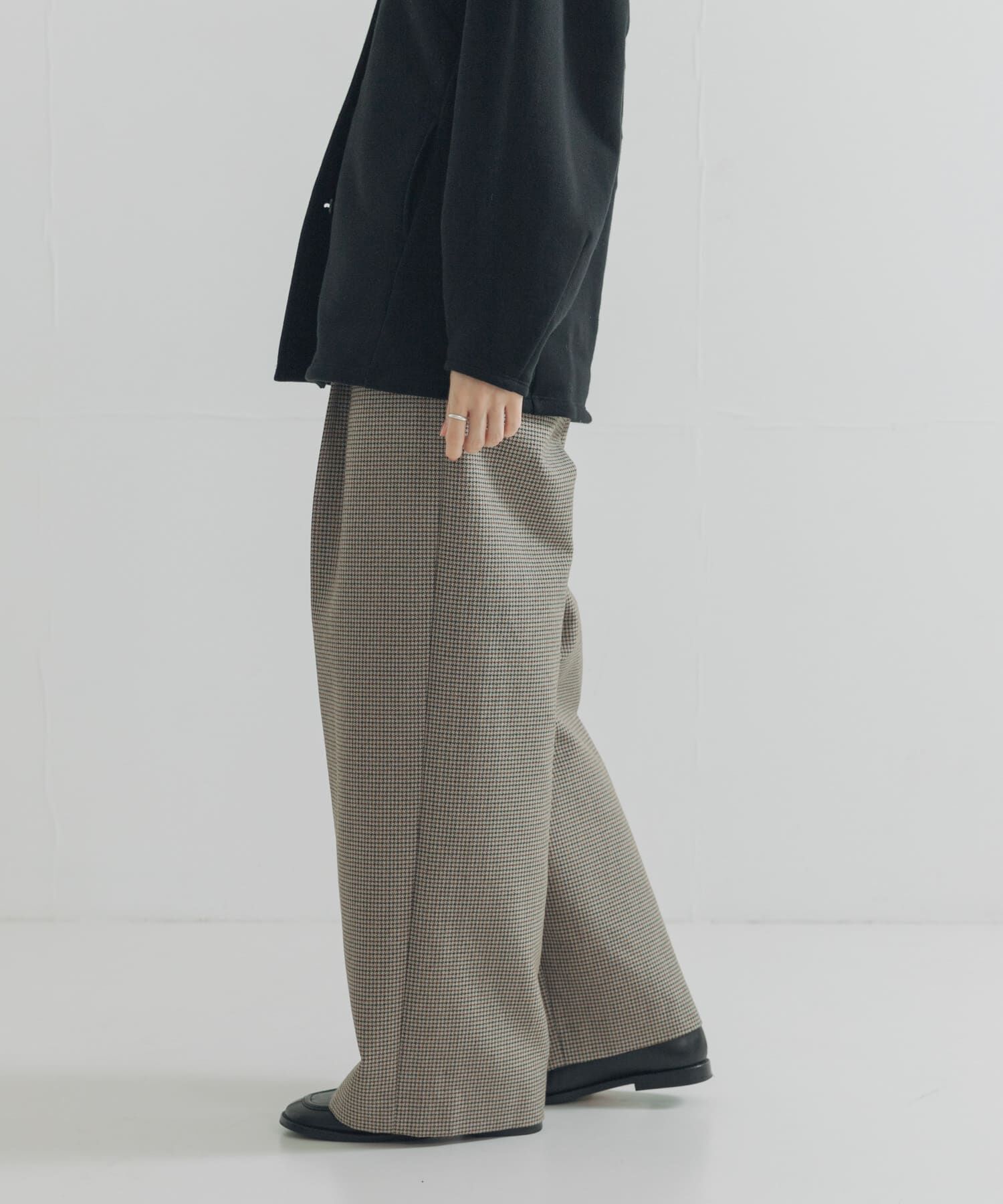 URBAN RESEARCH「ウールブレンドチェックワイドパンツ」|その他|