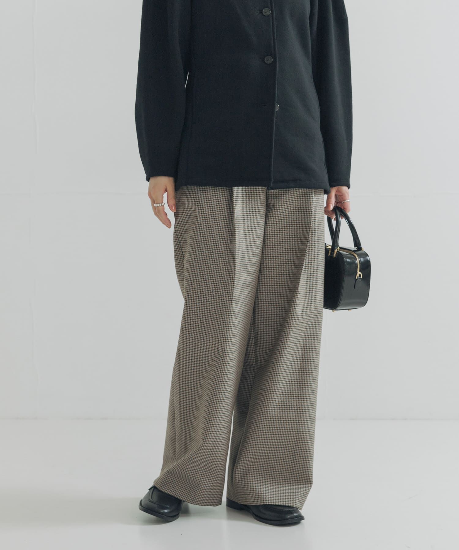 URBAN RESEARCH「ウールブレンドチェックワイドパンツ」|その他|
