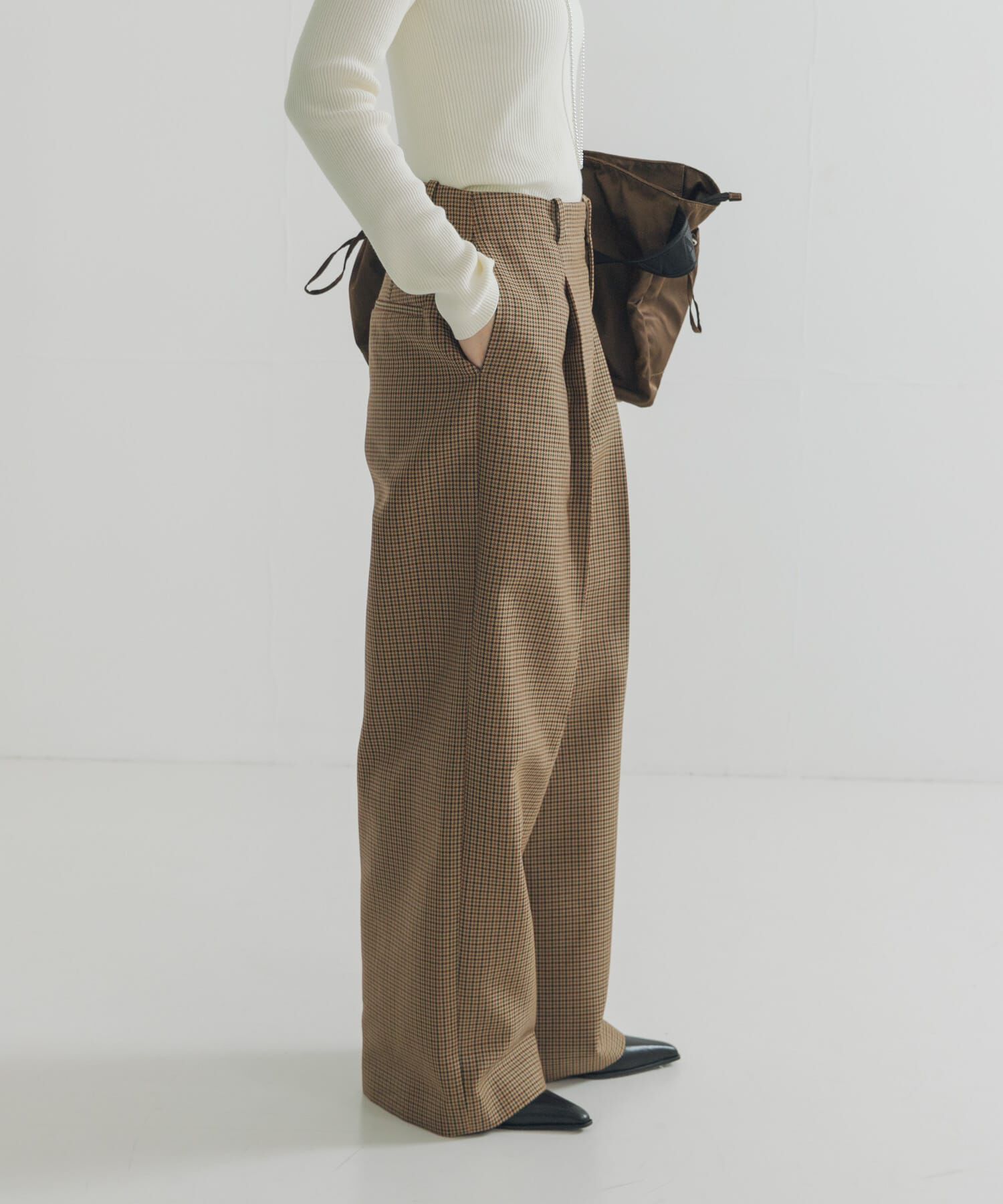 URBAN RESEARCH「ウールブレンドチェックワイドパンツ」|その他|