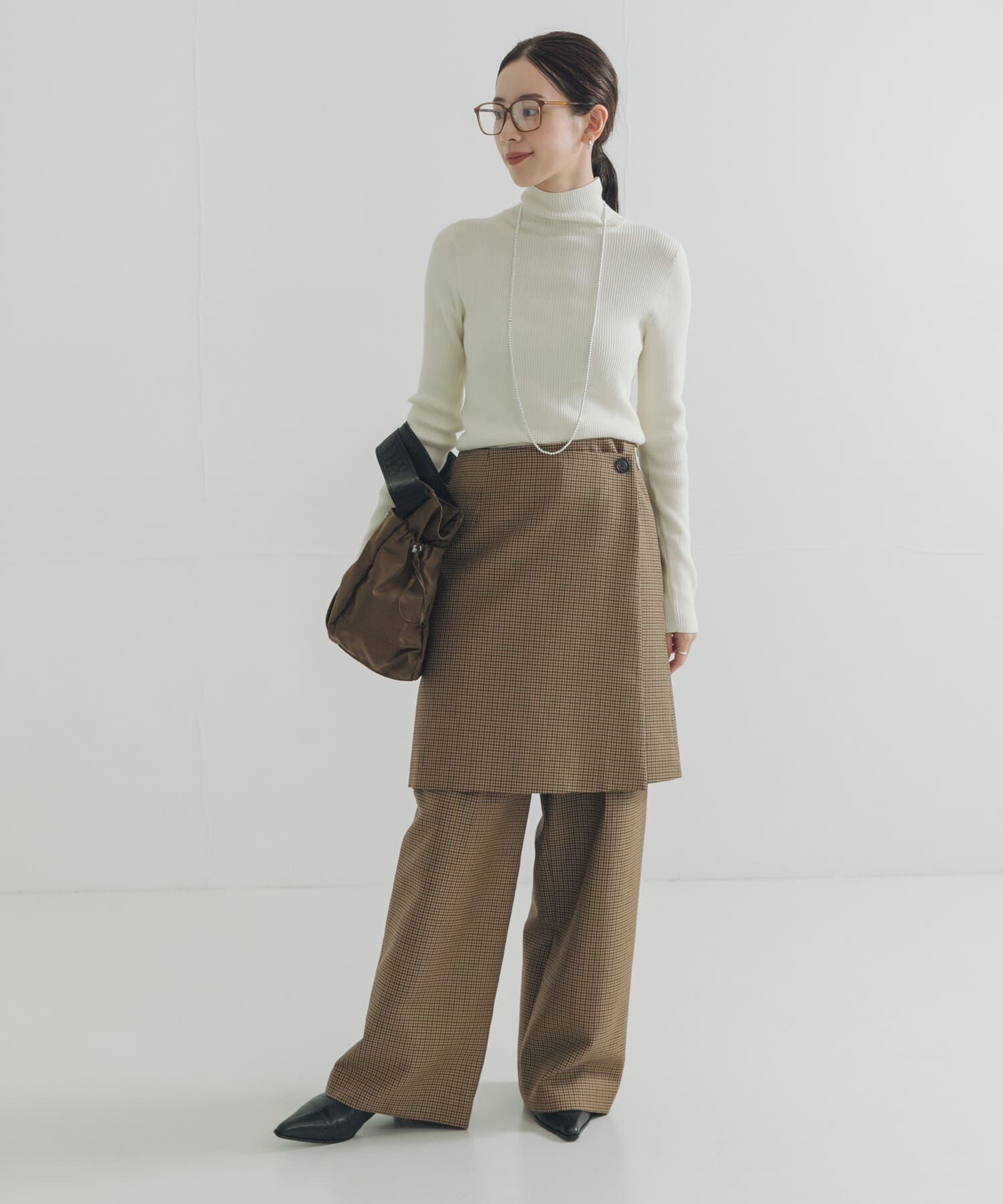 URBAN RESEARCH「ウールブレンドチェックワイドパンツ」|その他|