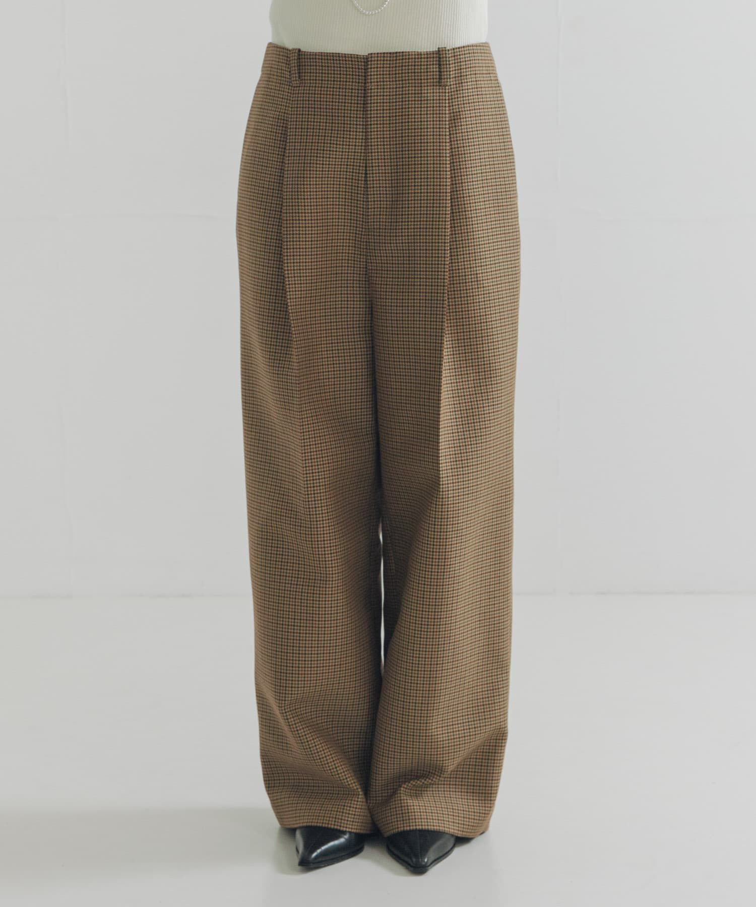 URBAN RESEARCH「ウールブレンドチェックワイドパンツ」|その他|