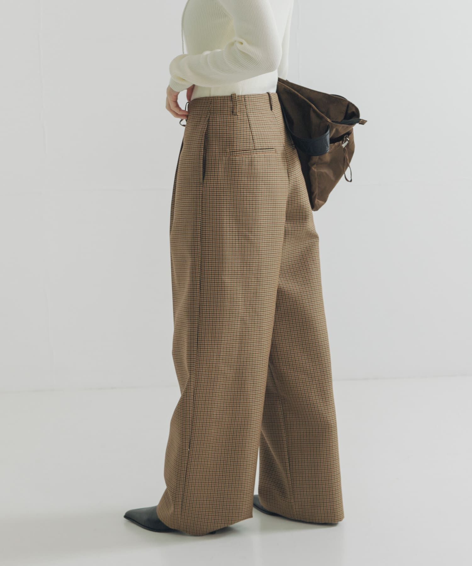 URBAN RESEARCH「ウールブレンドチェックワイドパンツ」|その他|