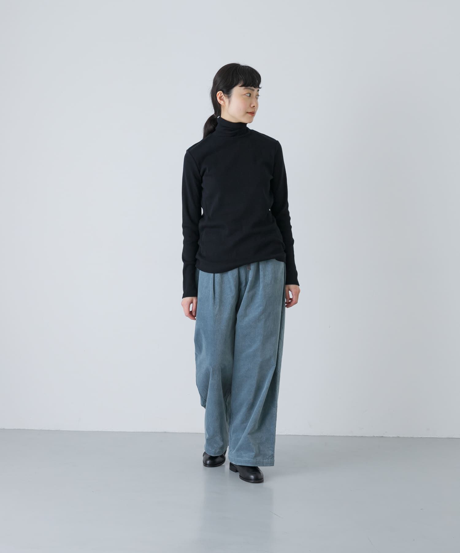 かぐれ「コットンウールテレコタートルカットソー」|Tシャツ・カットソー|