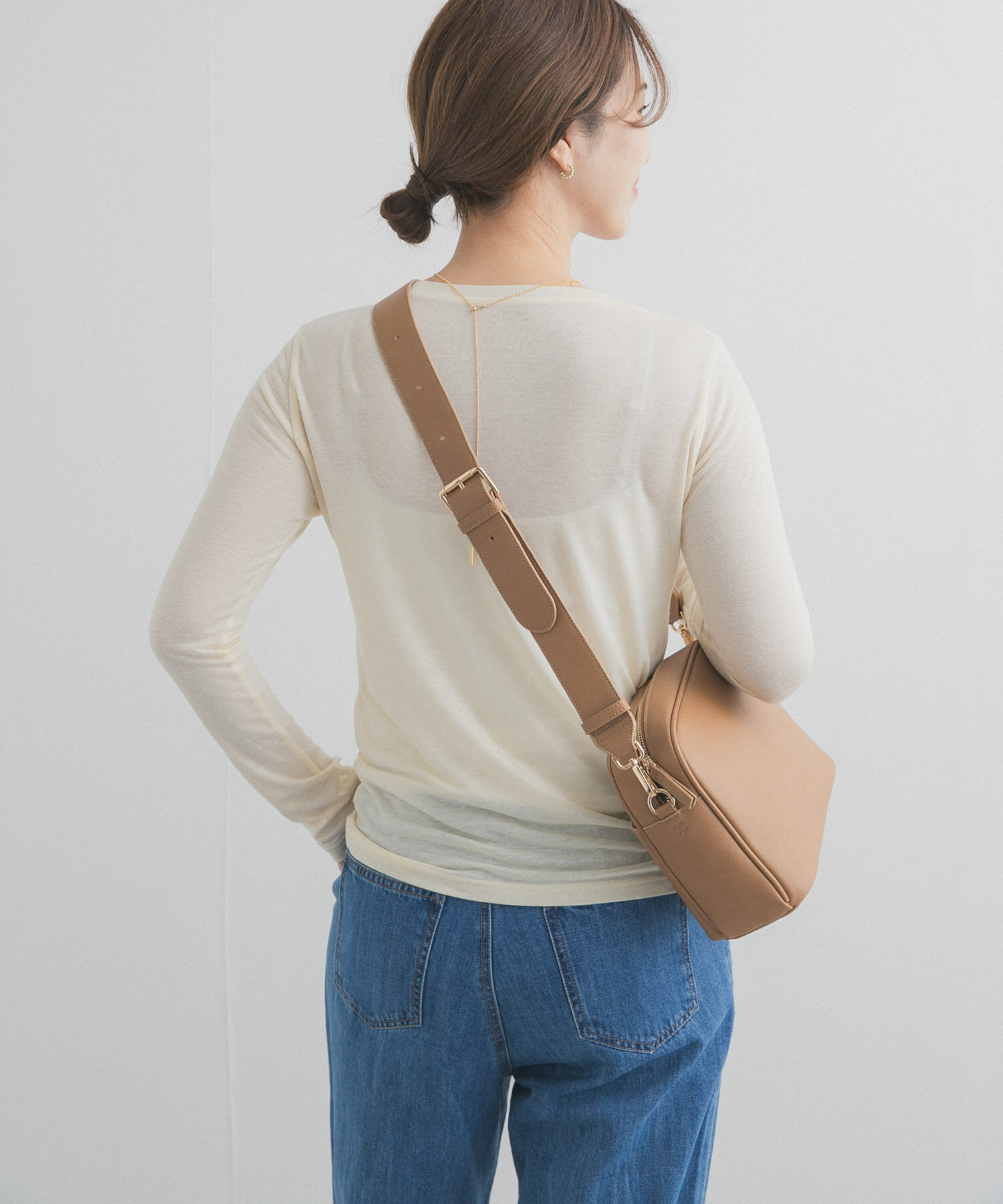 URBAN RESEARCH DOORS「リネン混シアーロングスリーブTシャツ」|Tシャツ・カットソー|