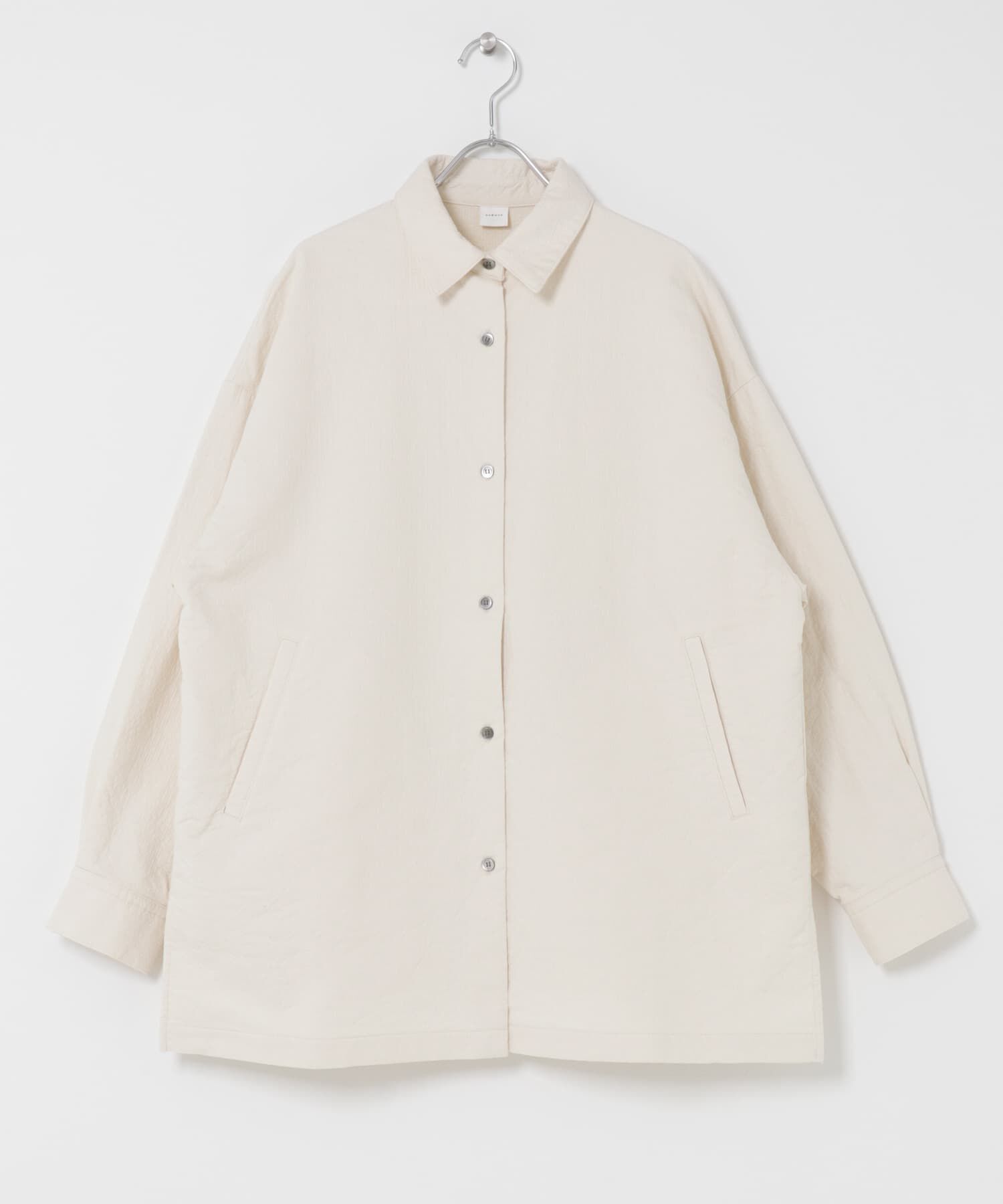 かぐれ「コットンドビージャケット」|ノーカラーコート|