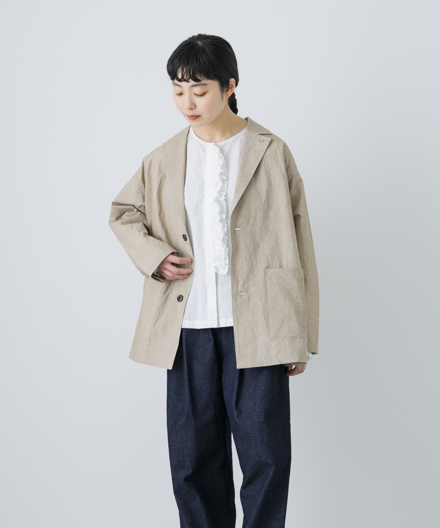 かぐれ「『ユニセックス』コットンテーラードジャケット」|その他|