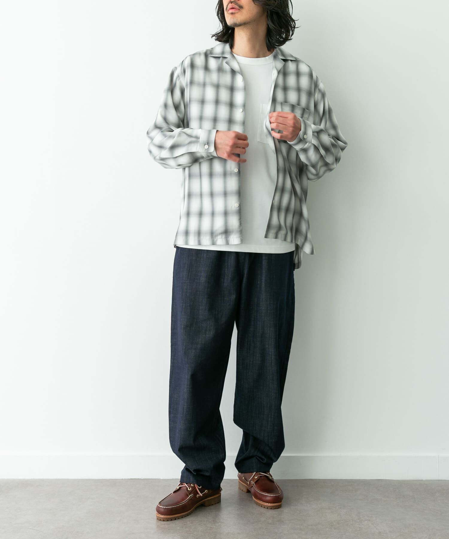 Sonny Label 「オンブレチェックロングスリーブシャツ」|シャツ・ブラウス|