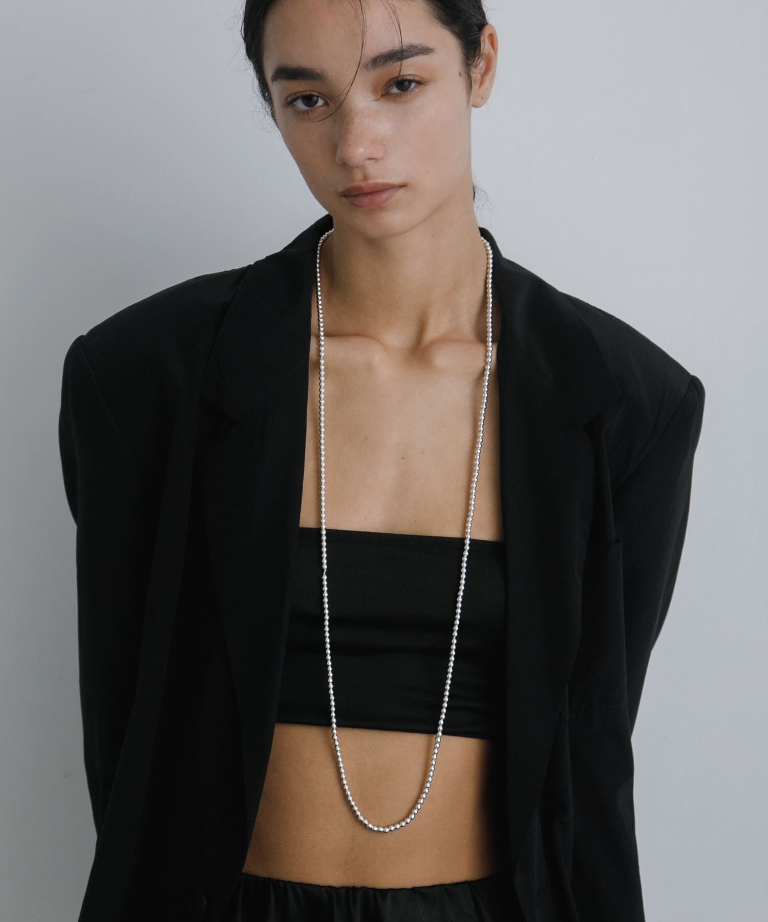 URBAN RESEARCH「decor『デコール』　HEMATITE 4MMBALL NECKLACE」|ネックレス|シルバー