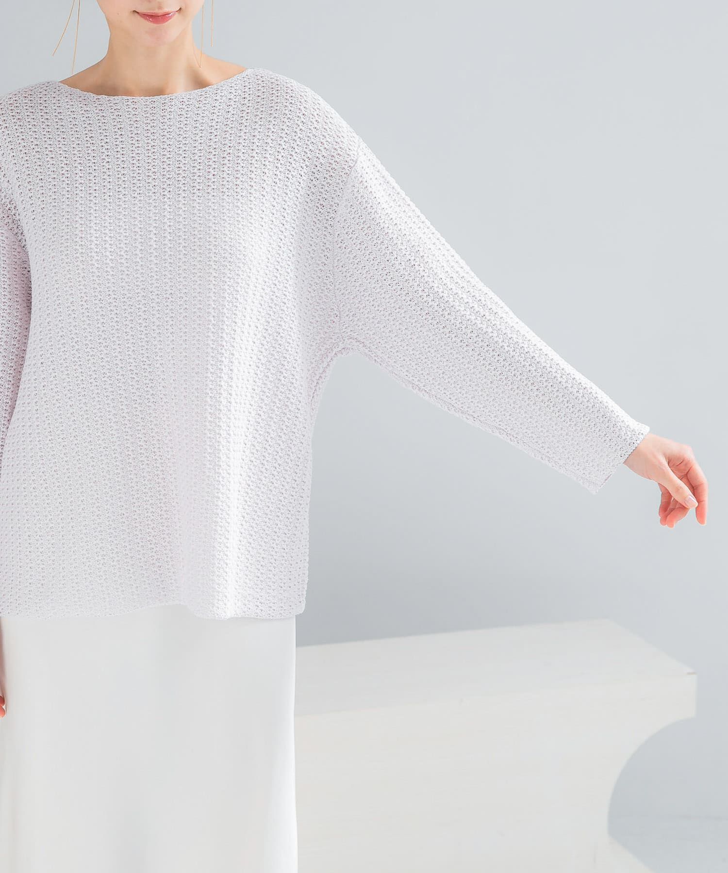 URBAN RESEARCH ROSSO「ペーパーヤーンニットプルオーバー」|ニット・セーター|