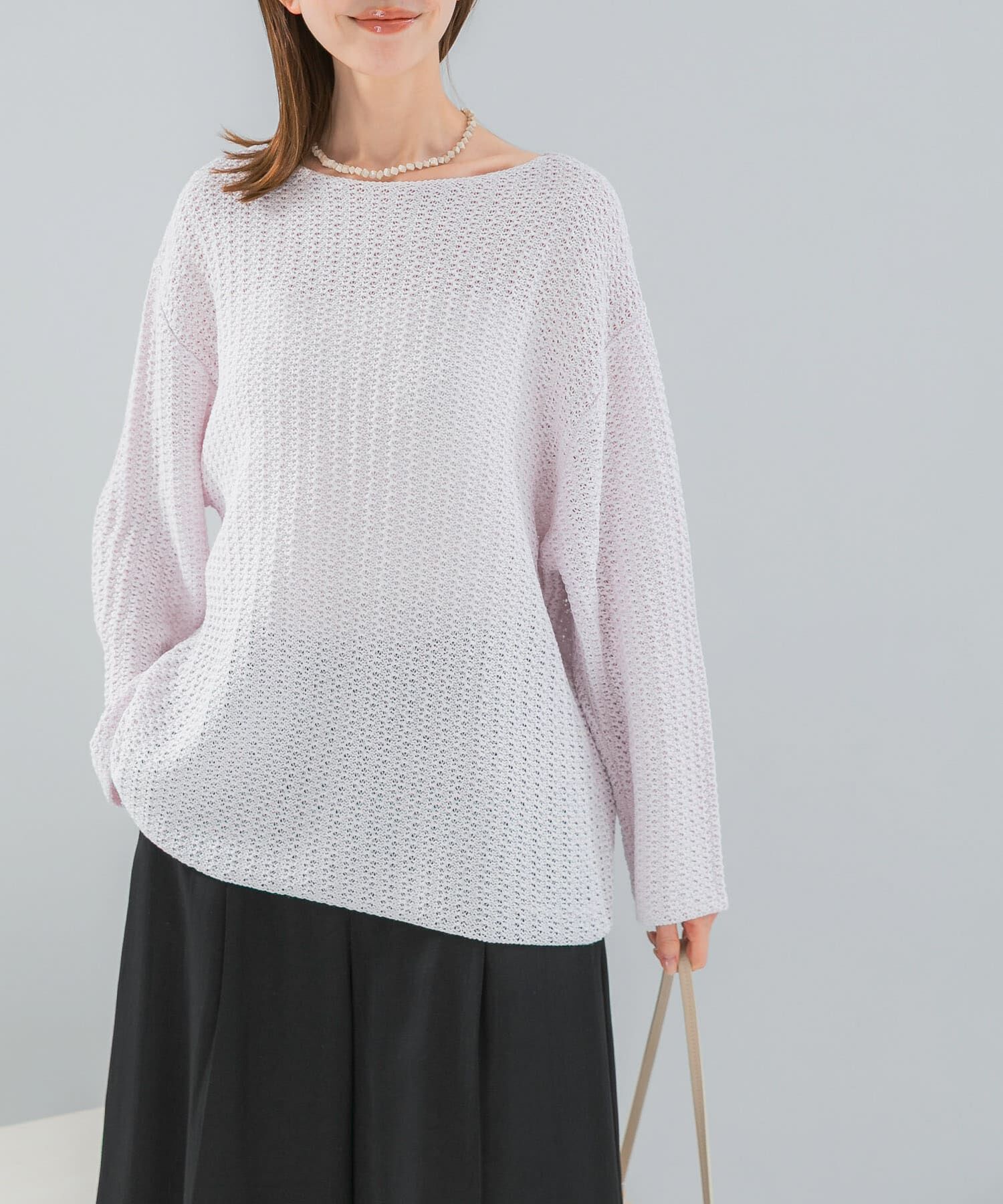 URBAN RESEARCH ROSSO「ペーパーヤーンニットプルオーバー」|ニット・セーター|