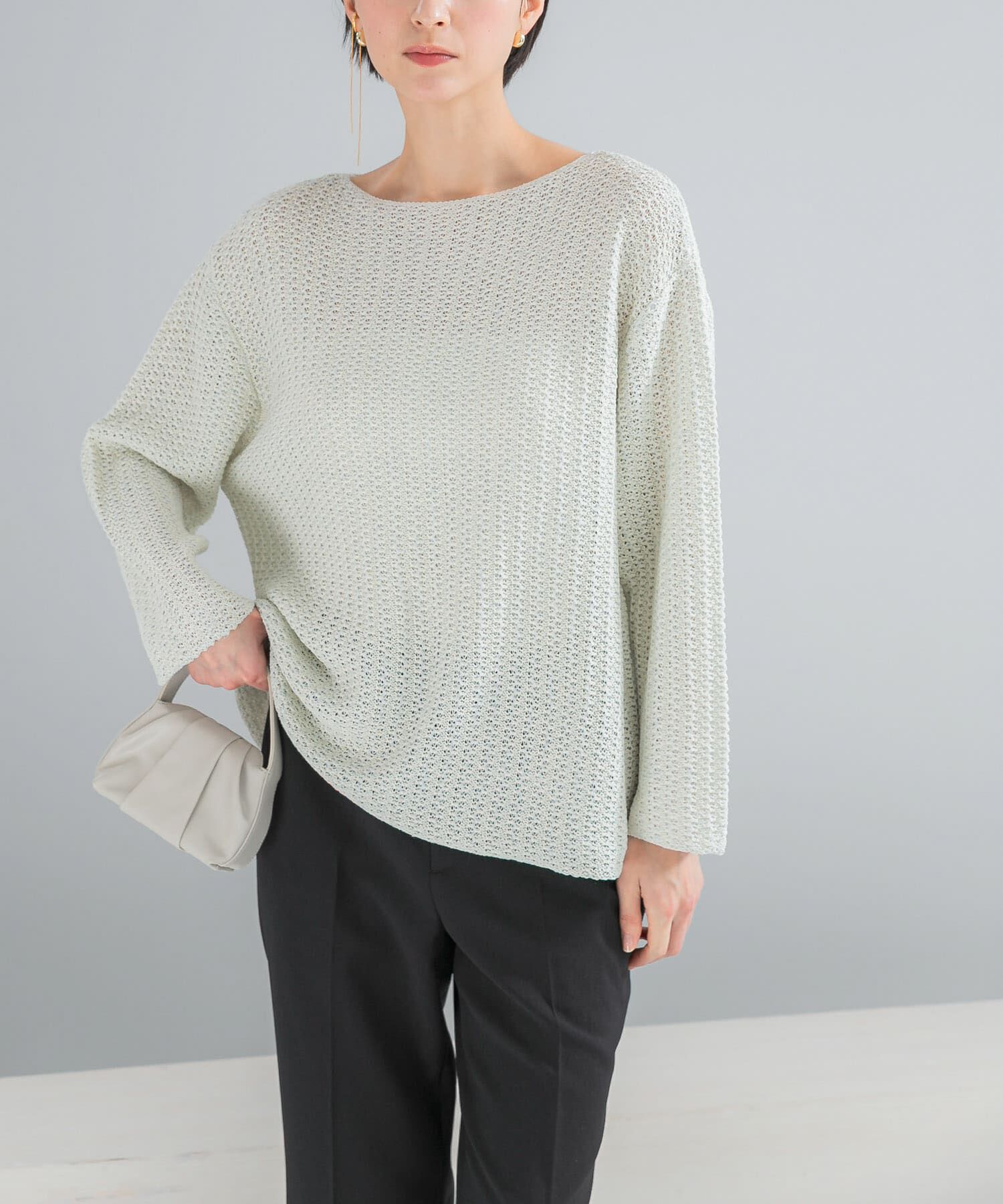 URBAN RESEARCH ROSSO「ペーパーヤーンニットプルオーバー」|ニット・セーター|