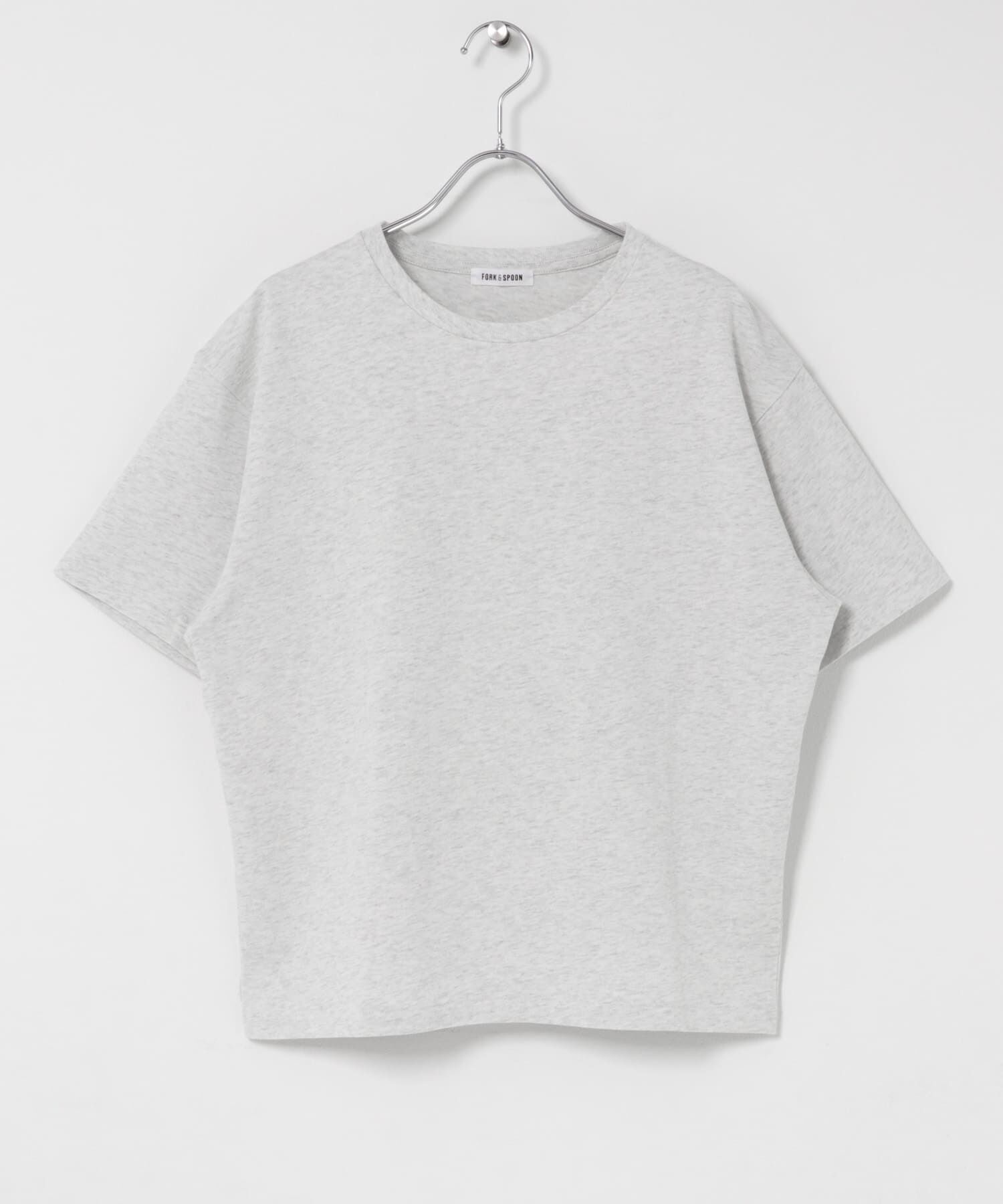 URBAN RESEARCH DOORS「FORK&SPOON　ソリッドショートスリーブTシャツ」|Tシャツ・カットソー|グレー系その他