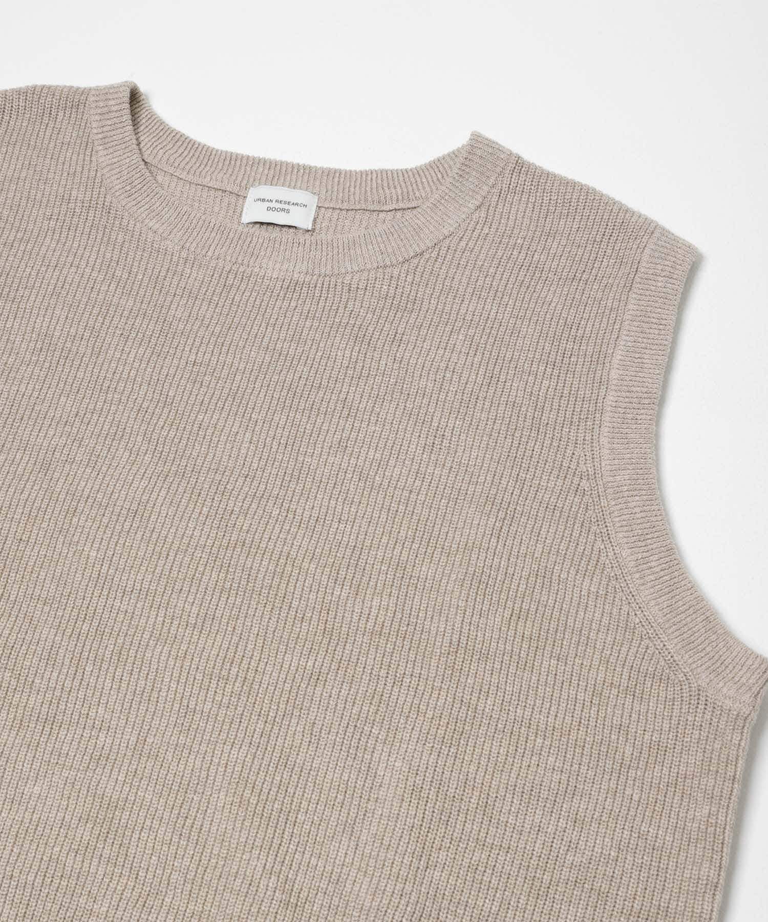 URBAN RESEARCH DOORS「リネンコットンKNITベスト」|ベスト・ジレ|