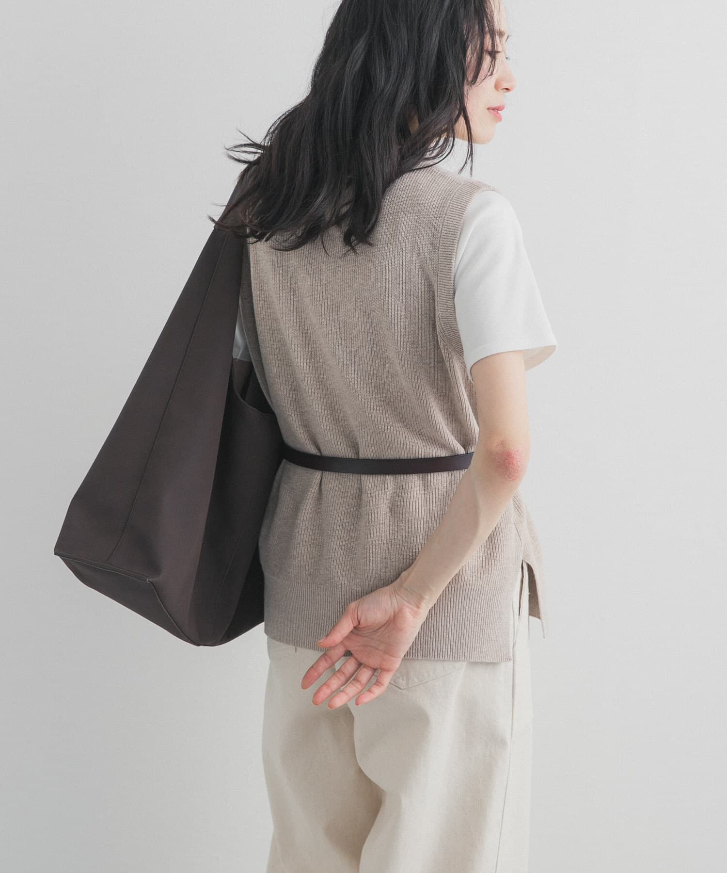 URBAN RESEARCH DOORS「リネンコットンKNITベスト」|ベスト・ジレ|