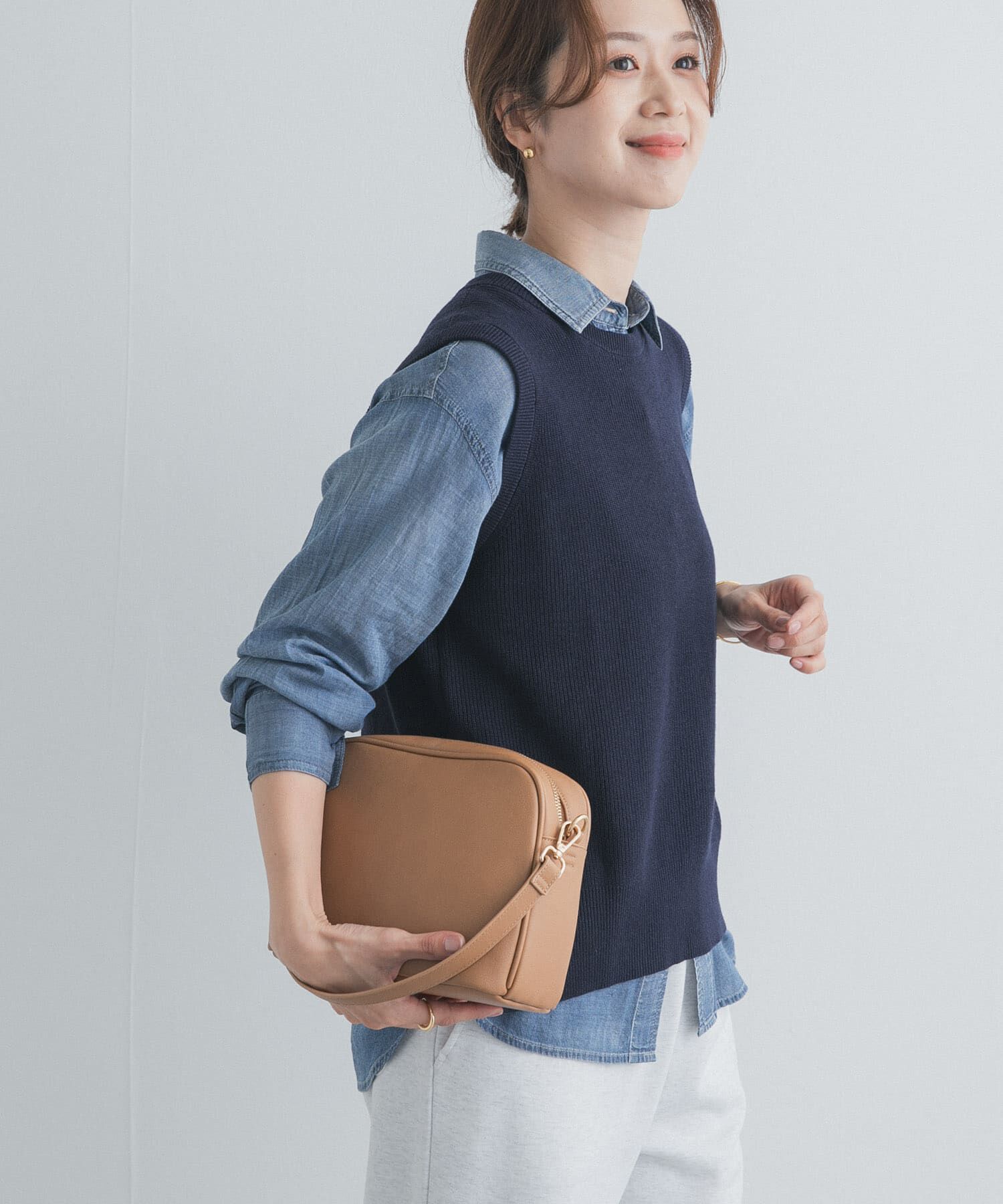 URBAN RESEARCH DOORS「リネンコットンKNITベスト」|ベスト・ジレ|