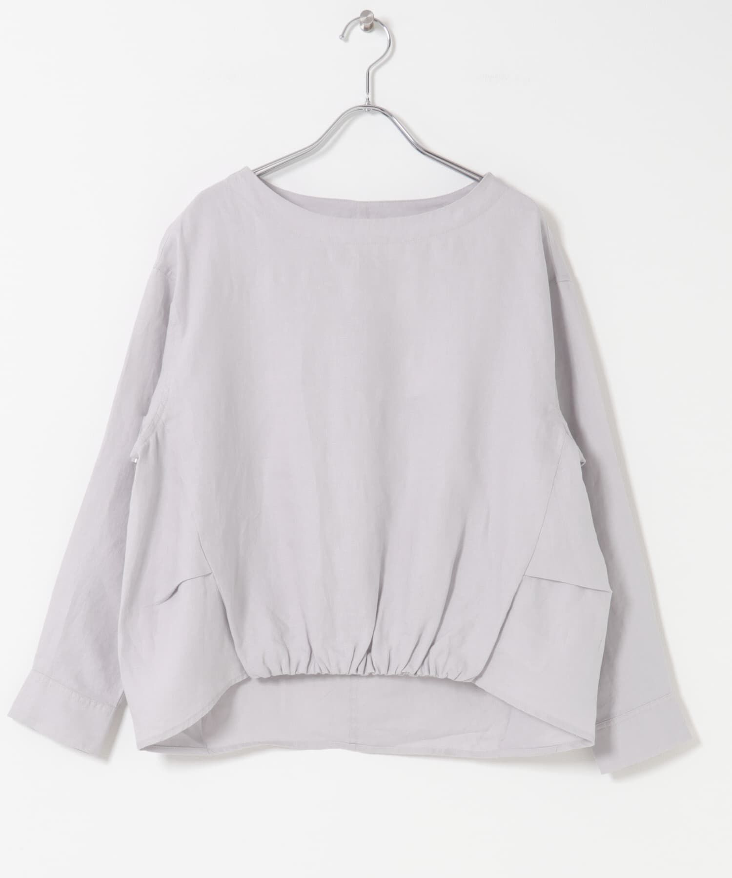 URBAN RESEARCH DOORS「リネンフロントギャザープルオーバー」|シャツ・ブラウス|