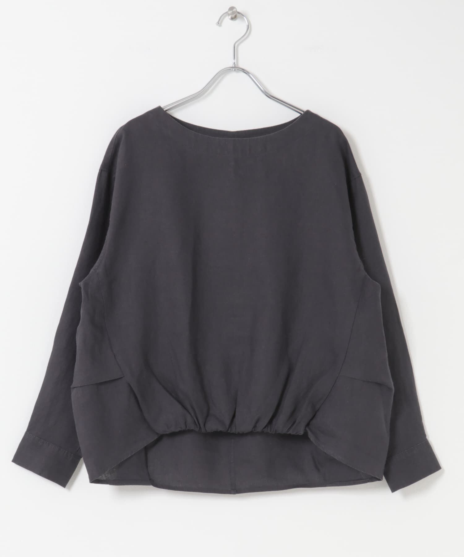 URBAN RESEARCH DOORS「リネンフロントギャザープルオーバー」|シャツ・ブラウス|