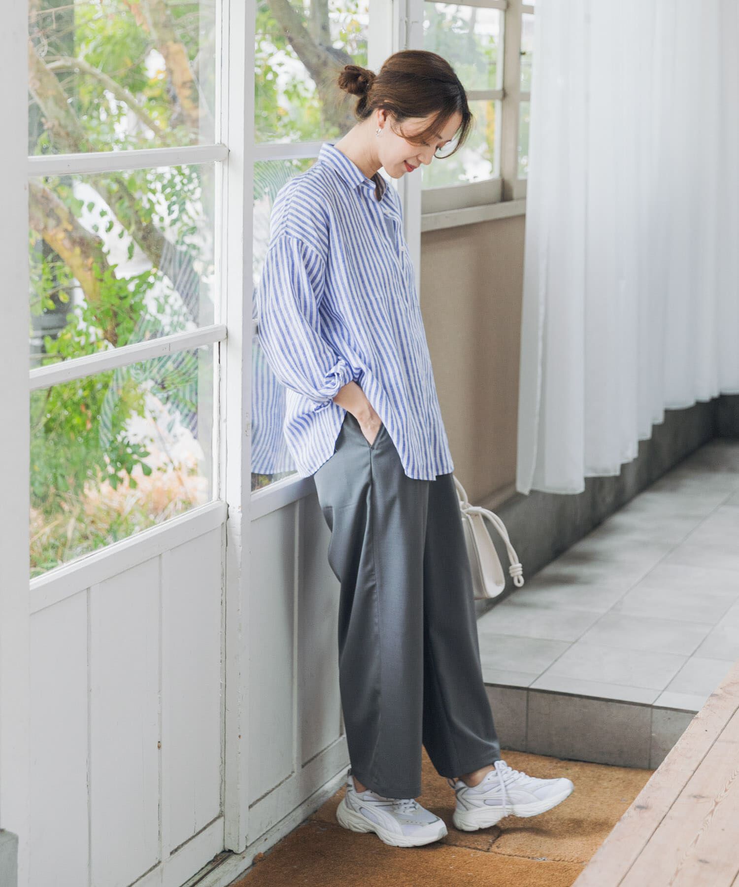 URBAN RESEARCH DOORS「リネンオーバーシャツ」|シャツ・ブラウス|