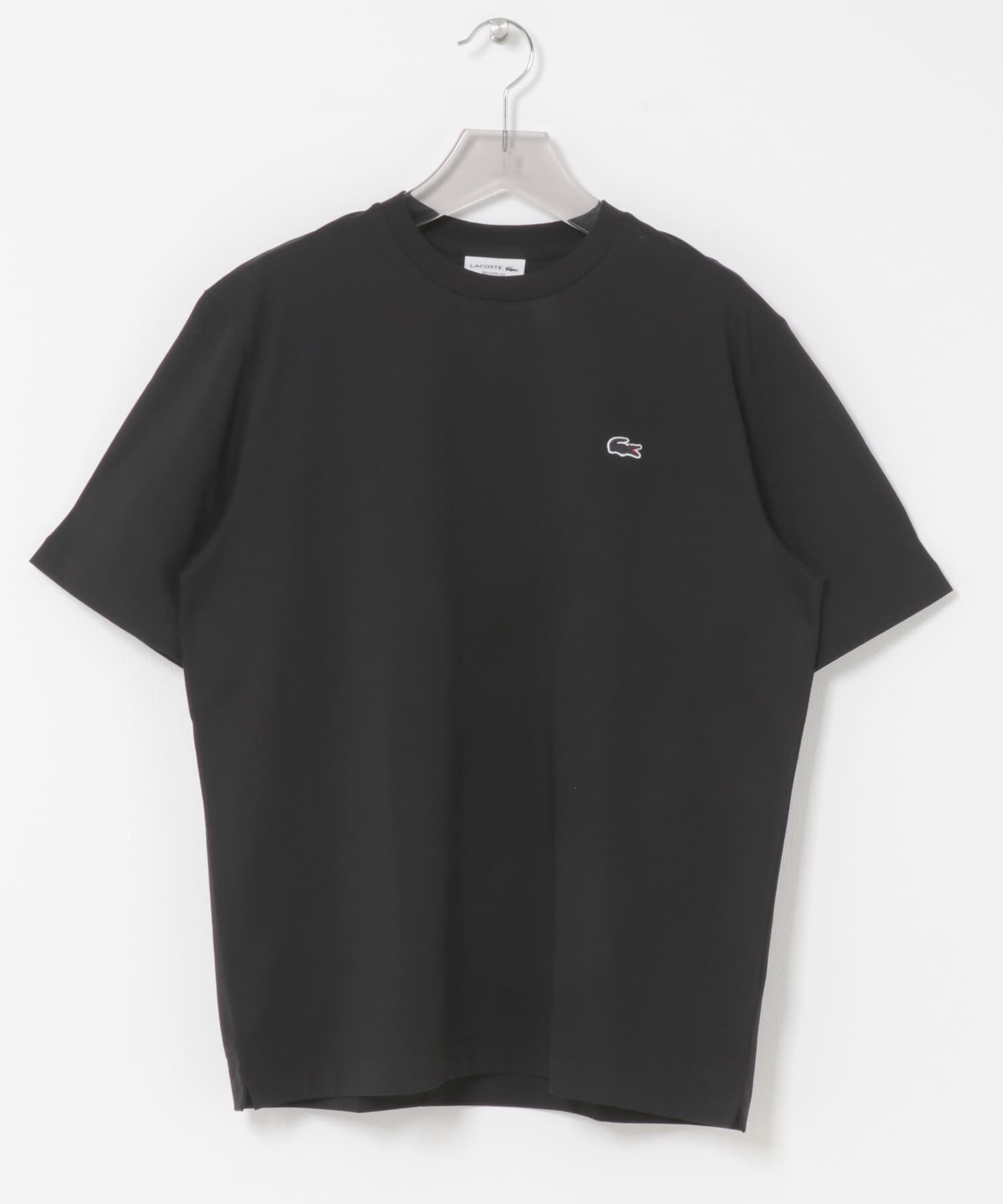 URBAN RESEARCH「LACOSTE　アウトラインクロッククルーネックTシャツ」|Tシャツ・カットソー|ブラック