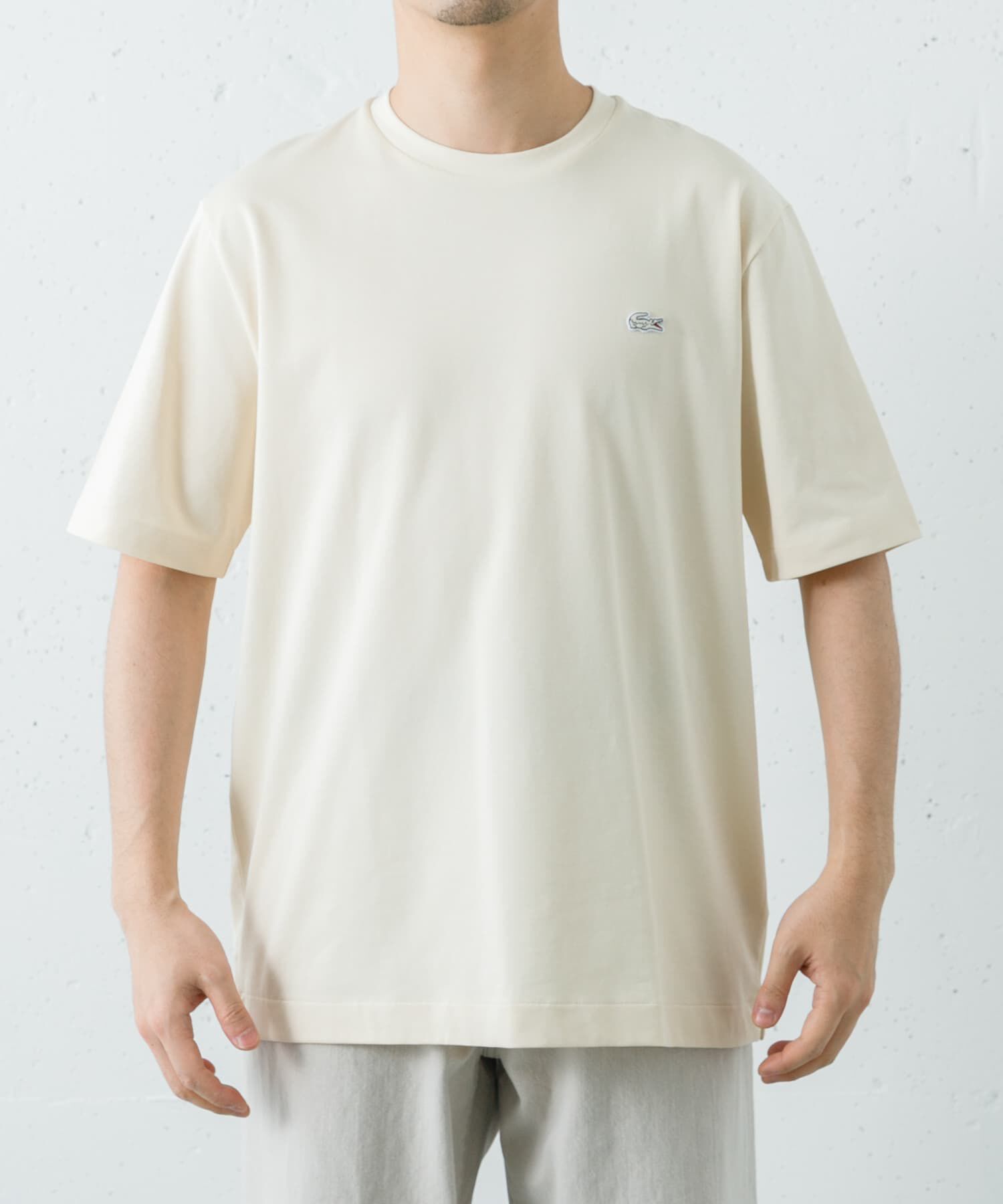 URBAN RESEARCH「LACOSTE　アウトラインクロッククルーネックTシャツ」|Tシャツ・カットソー|
