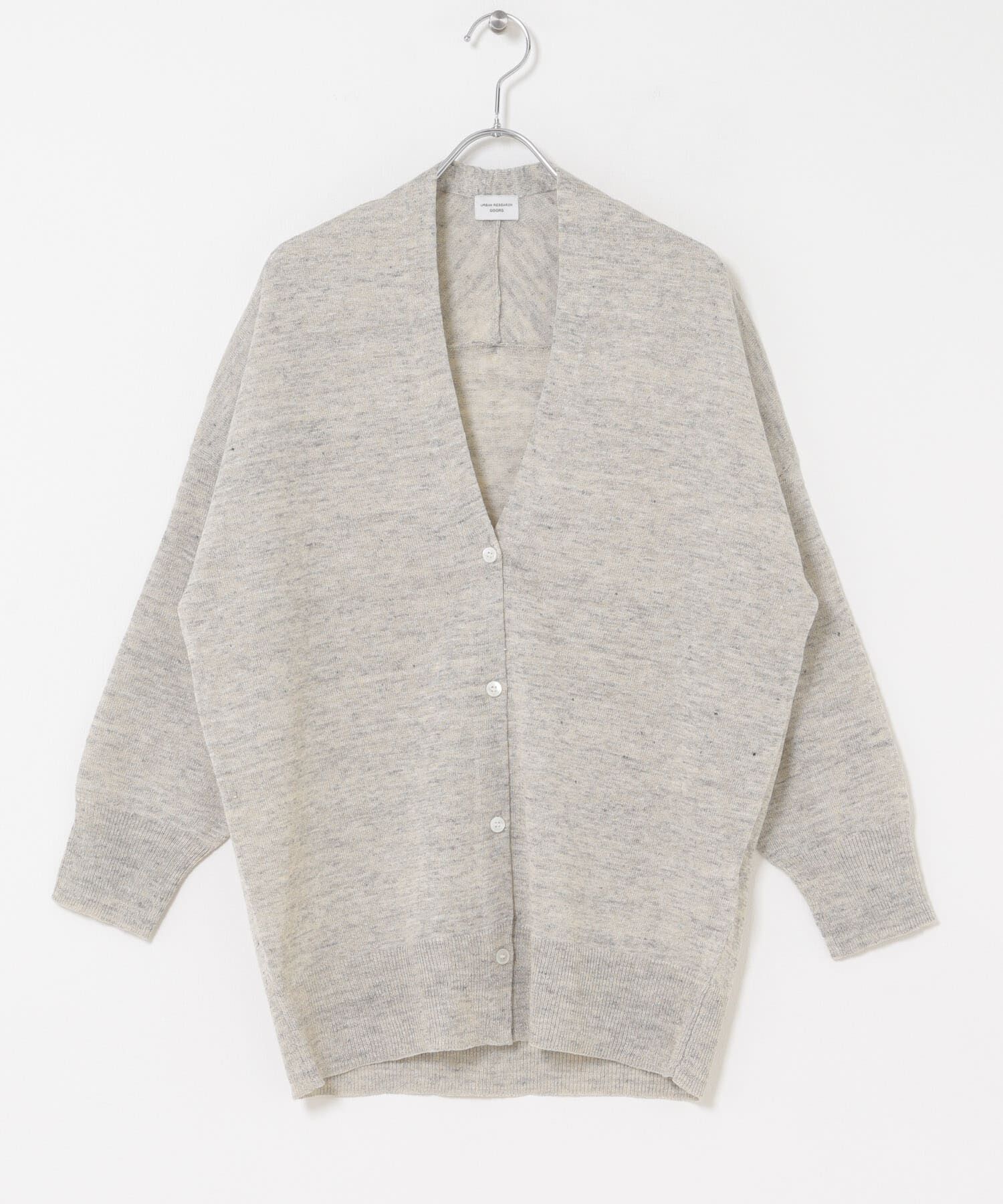 URBAN RESEARCH DOORS「リネンVネックカーディガン」|カーディガン|