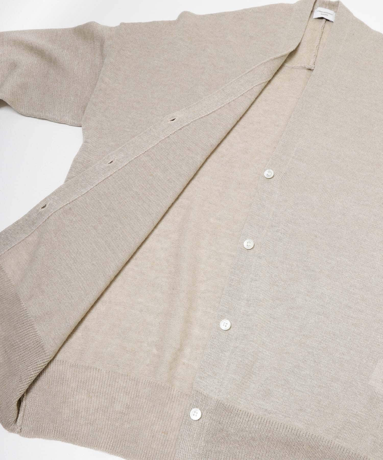 URBAN RESEARCH DOORS「リネンVネックカーディガン」|カーディガン|