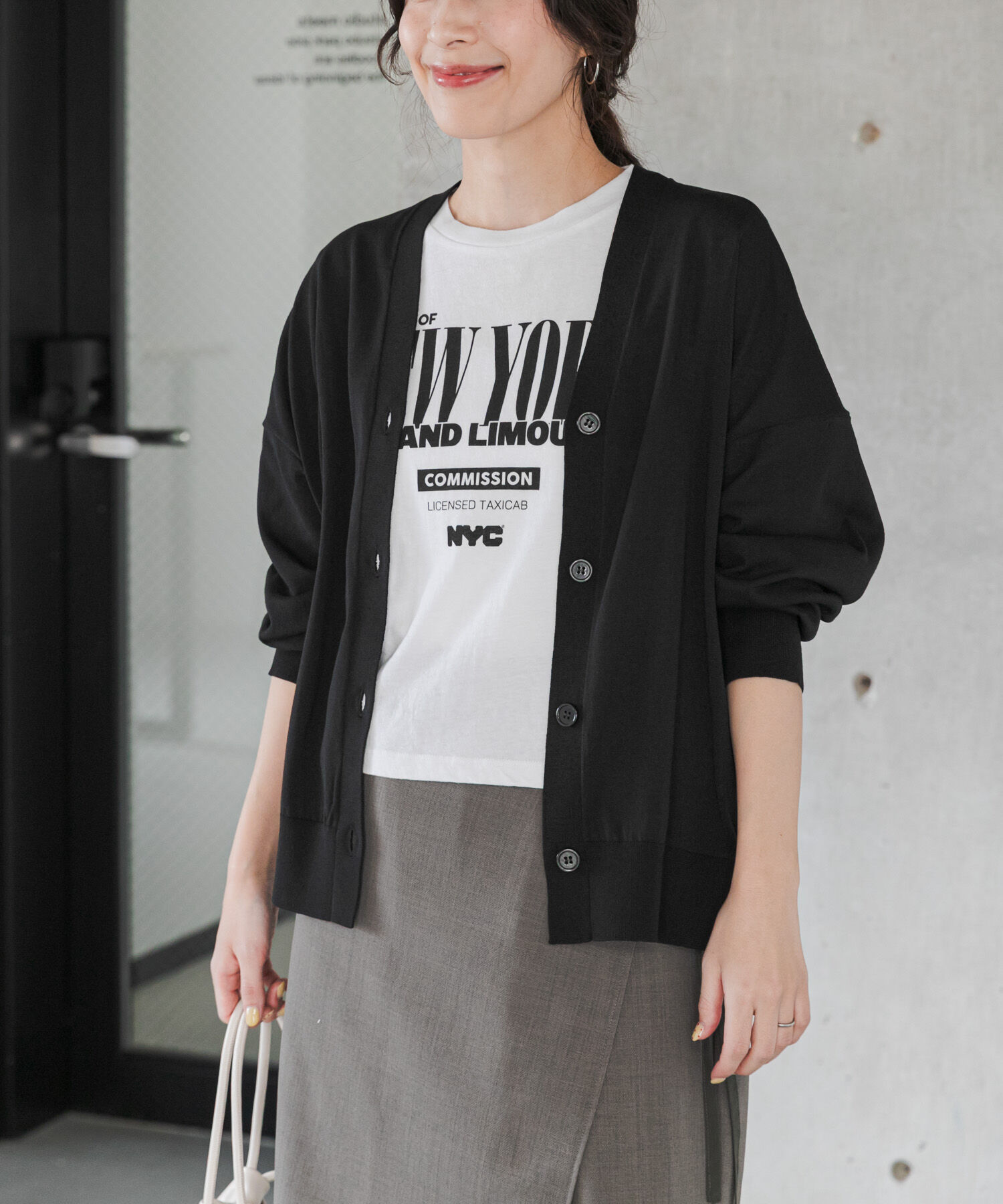 URBAN RESEARCH DOORS「『UR TECH』サマシェアニットカーディガン」|カーディガン|