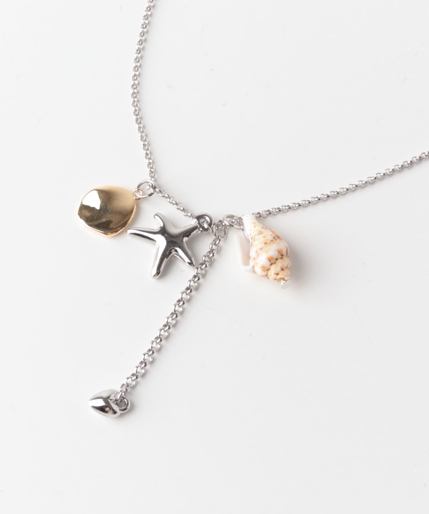 SMELLY「シェルモチーフチャームネックレス」|ネックレス|