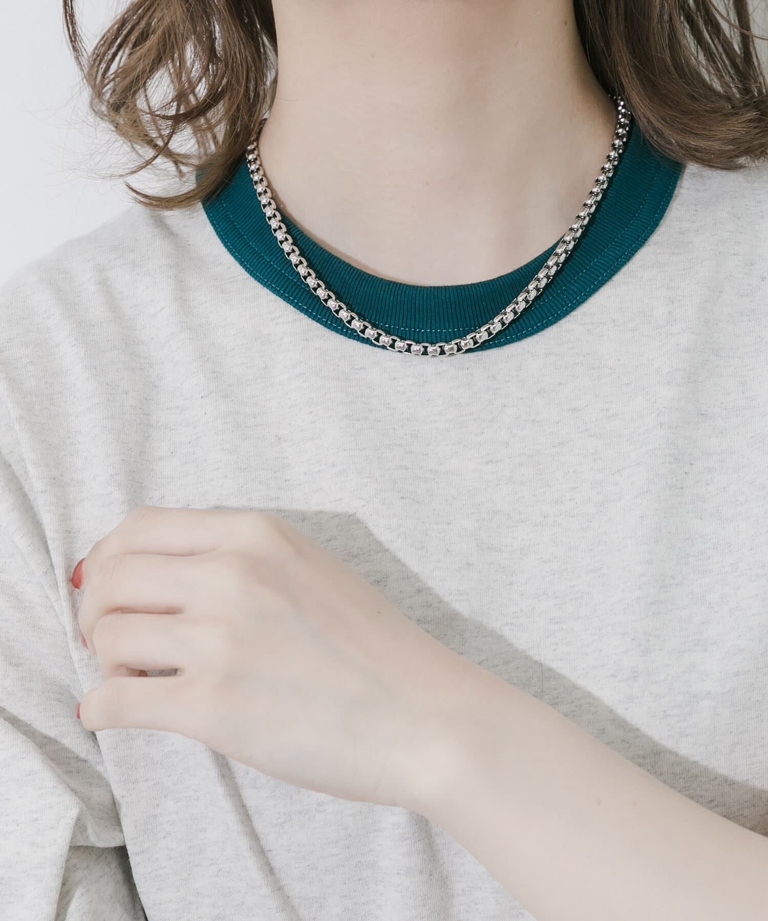 SMELLY「ステンレスラウンドベネチアンネックレス」|ネックレス|