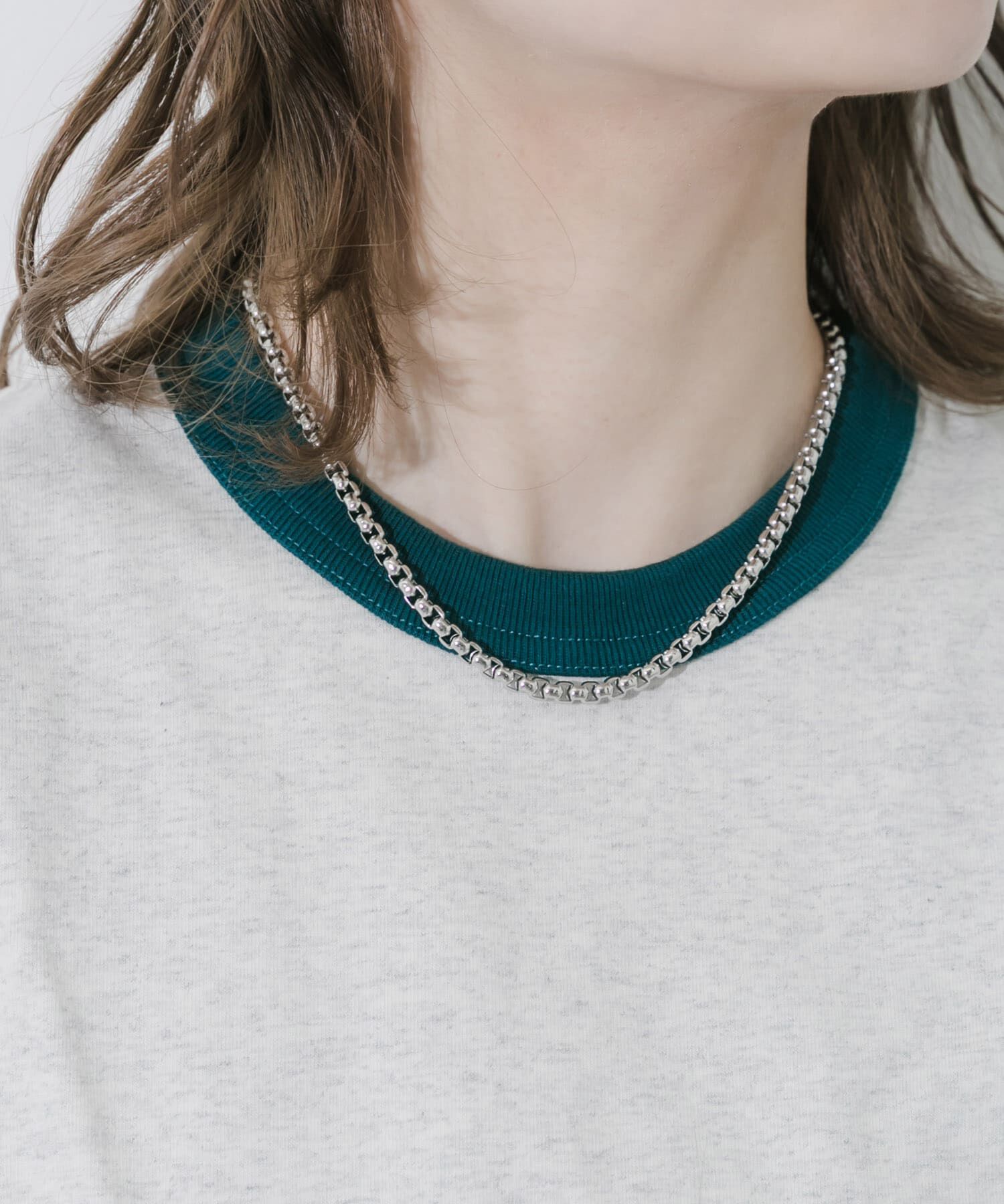 SMELLY「ステンレスラウンドベネチアンネックレス」|ネックレス|