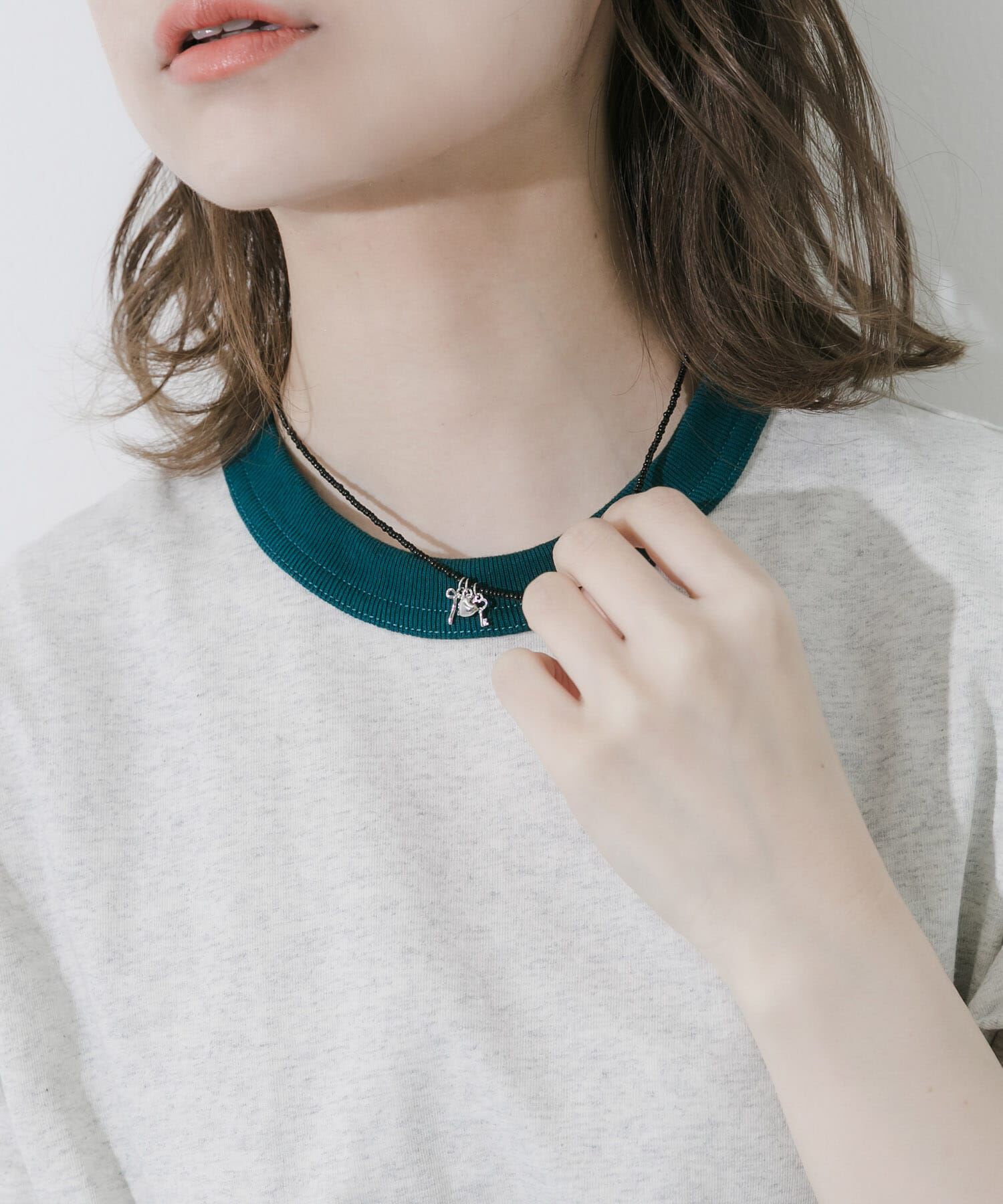 SMELLY「ミニチャームビーズネックレス」|ネックレス|