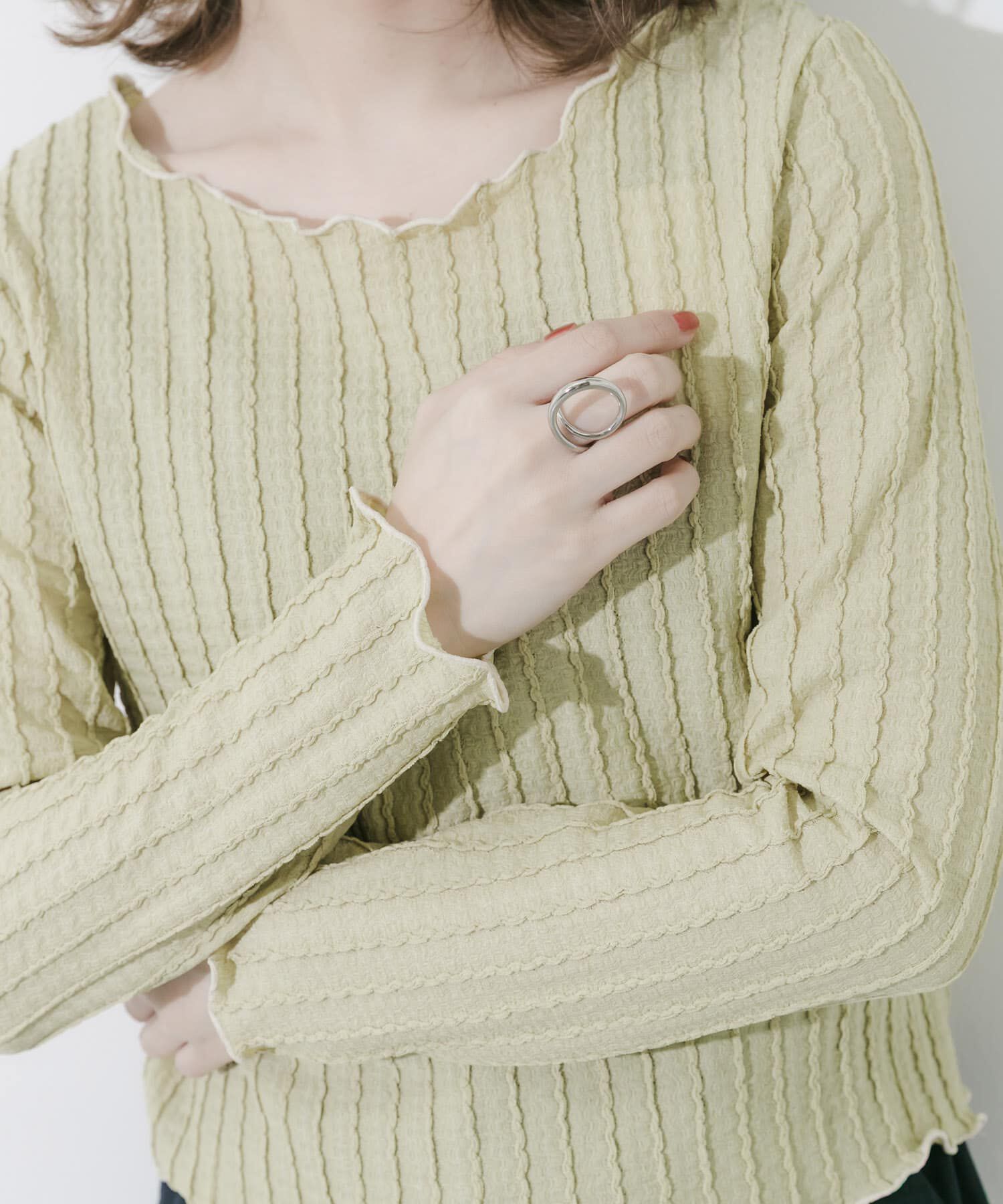 SMELLY「ステンレスラウンドカーブリング」|リング|