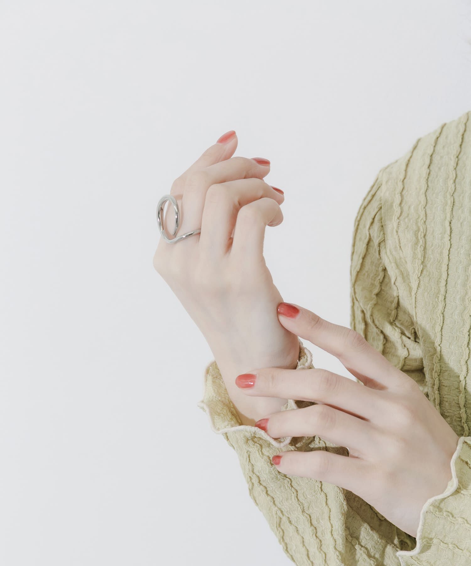 SMELLY「ステンレスラウンドカーブリング」|リング|