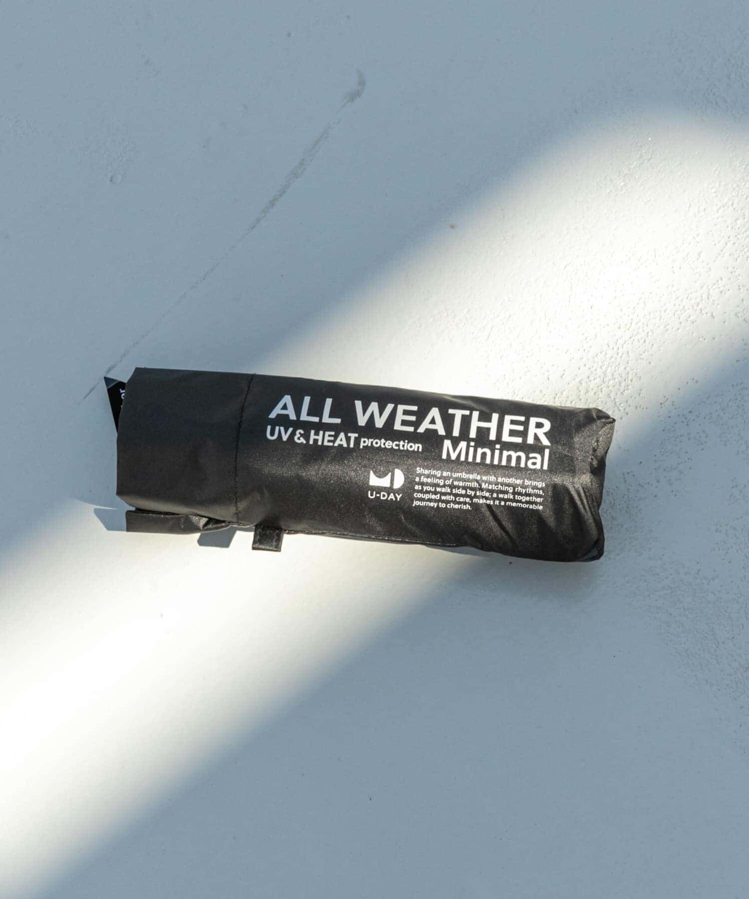 SMELLY「『晴雨兼用』because　ユニセックス オールウェザーミニマル」|傘|ブラック