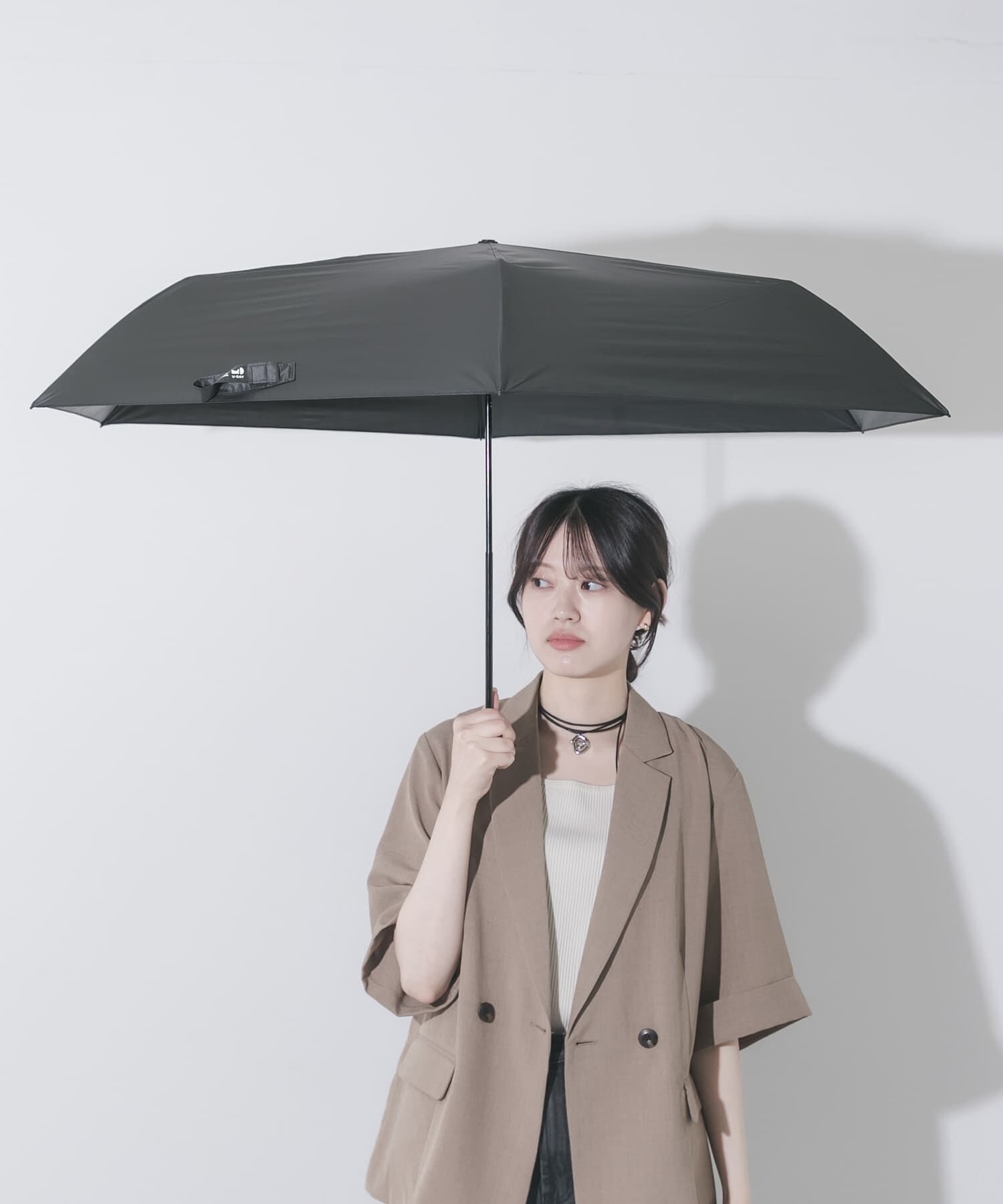 SMELLY「『晴雨兼用』because　ユニセックス オールウェザーライト」|傘|ブラック