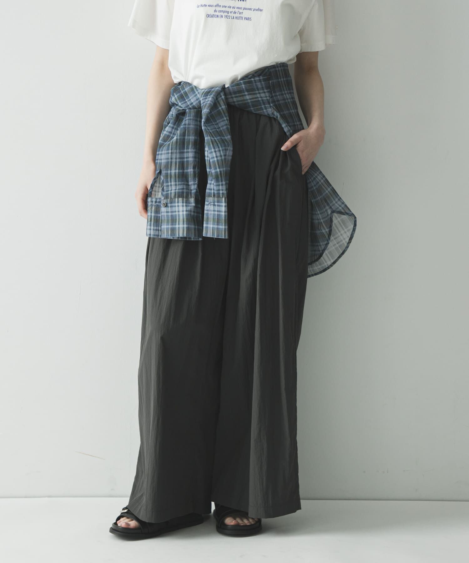 URBAN RESEARCH「『UR TECH』ギャザーワイドパンツ」|その他|