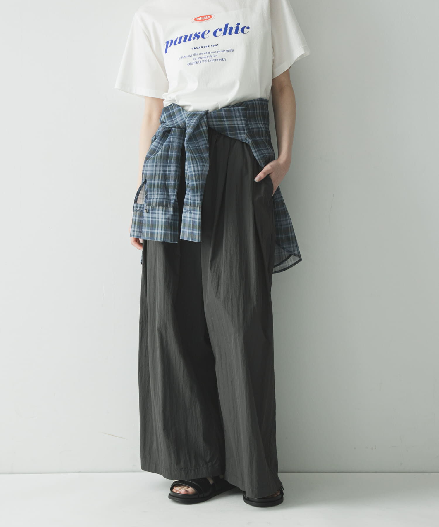 URBAN RESEARCH「『UR TECH』ギャザーワイドパンツ」|その他|