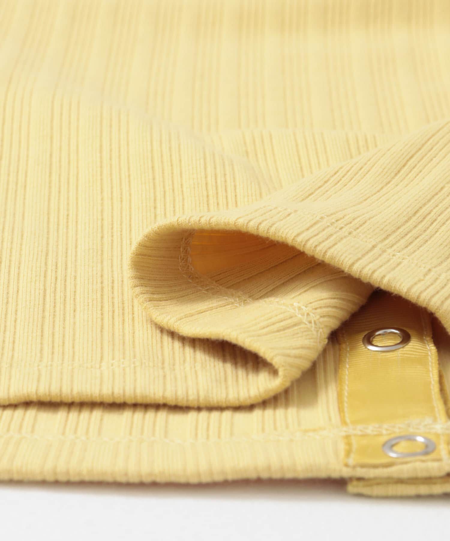  「カットアウトリブカットソー」|Tシャツ・カットソー|