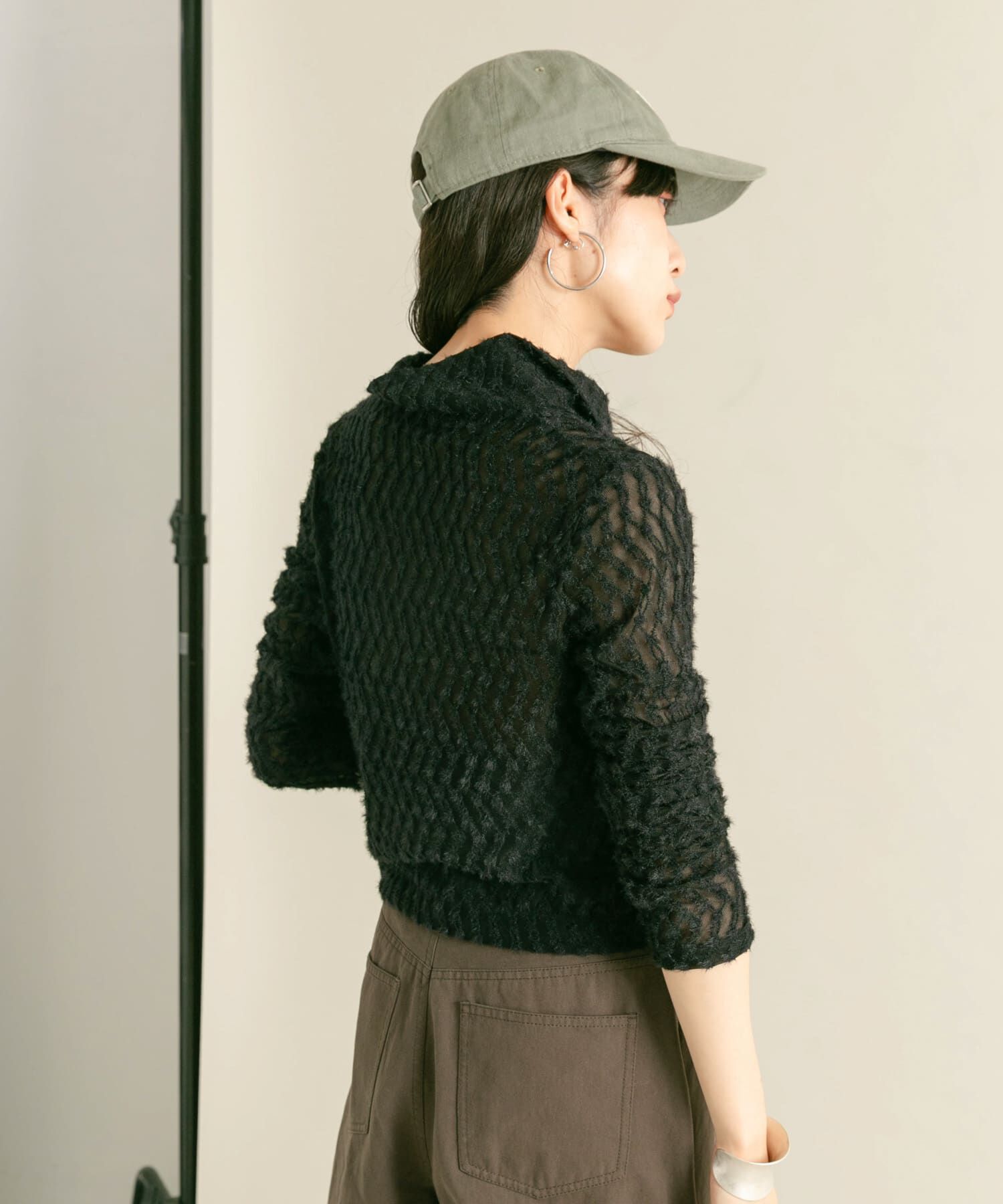  「フロントZIPフェザーロングTEE」|Tシャツ・カットソー|