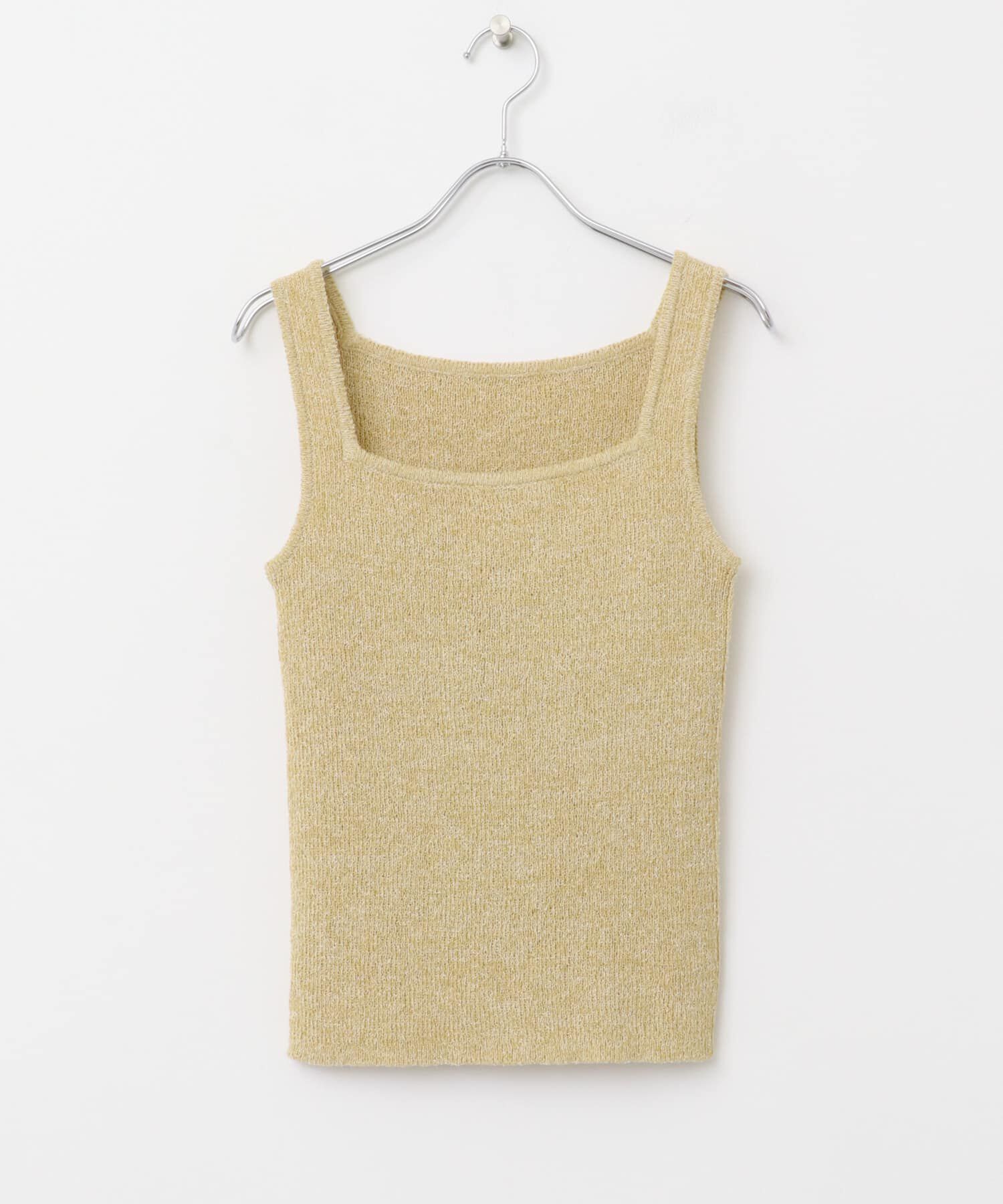  「スクエアニットタンクトップ」|タンクトップ|