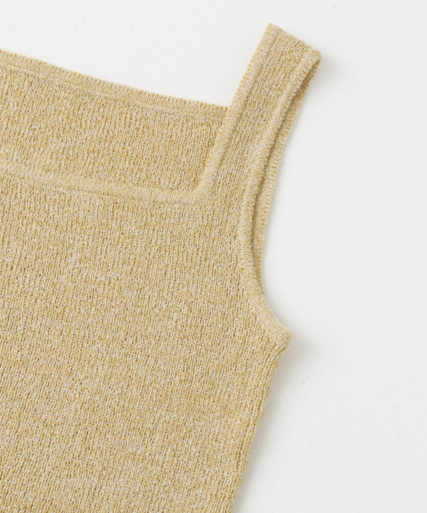  「スクエアニットタンクトップ」|タンクトップ|