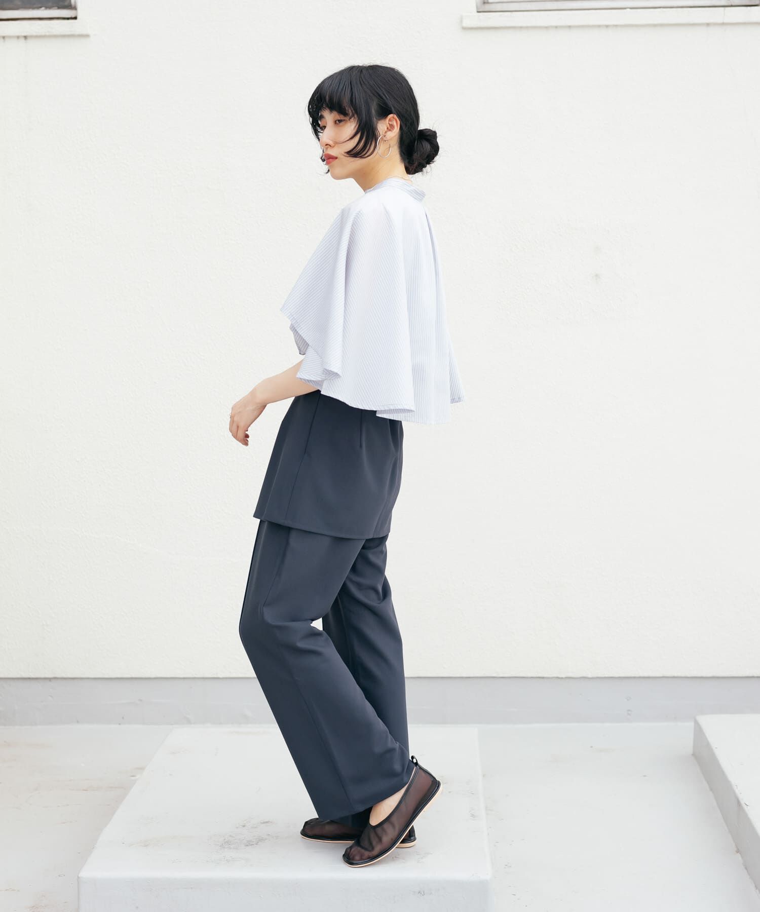  「『2サイズ展開』スカートレイヤードフレアパンツ」|その他|