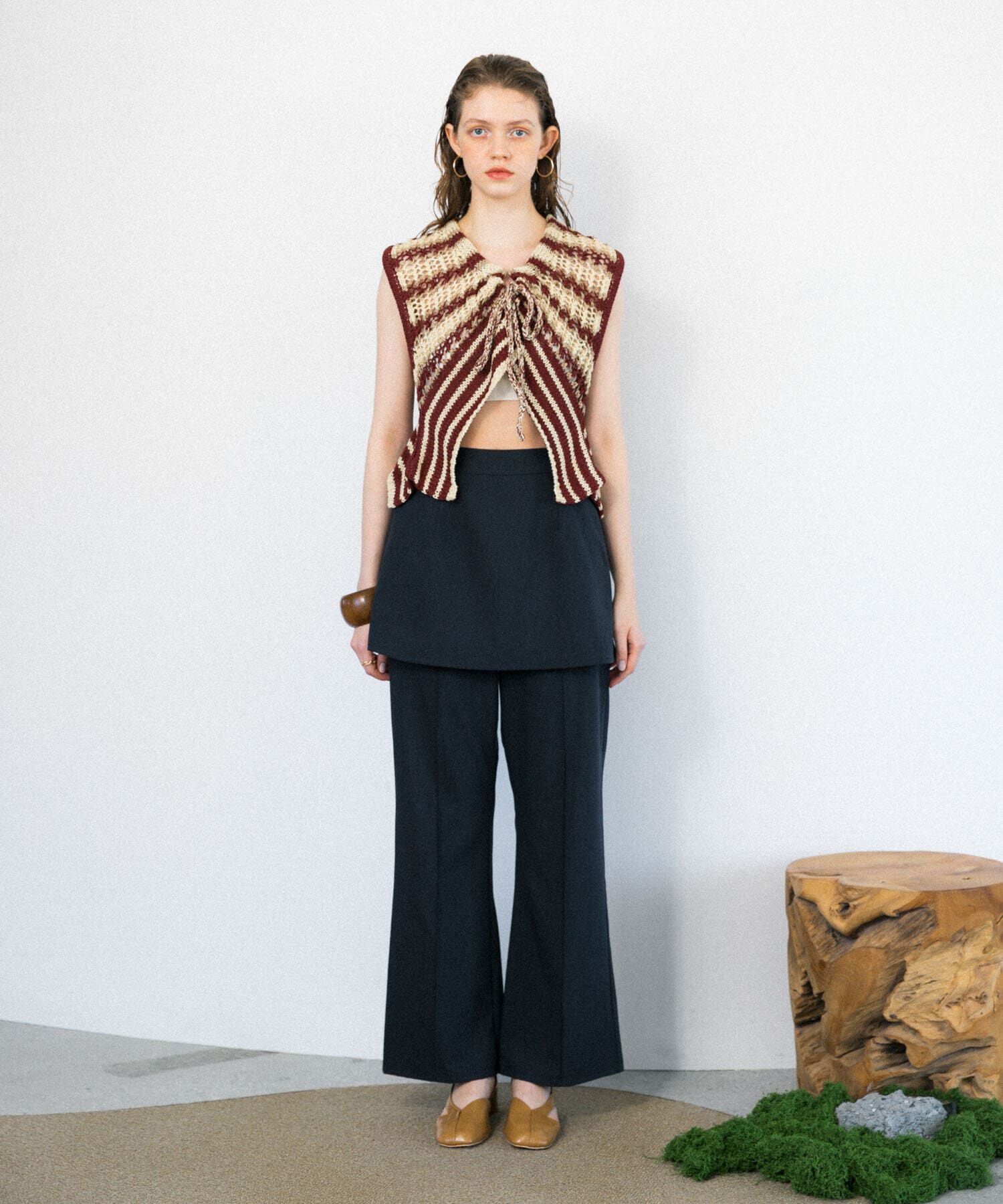  「『2サイズ展開』スカートレイヤードフレアパンツ」|その他|